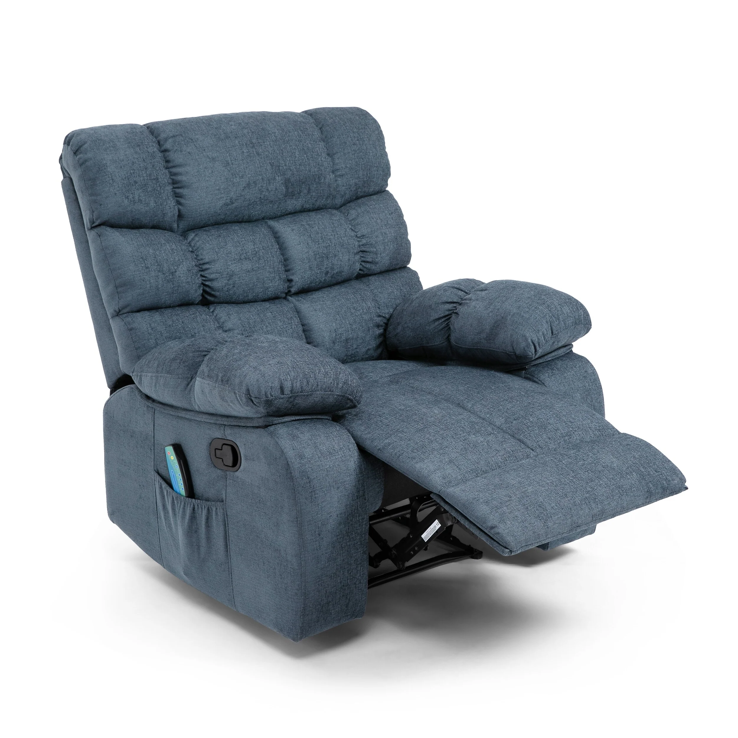 Modern Massage Recliner Chair with Pillow Tufting & Manual Recline