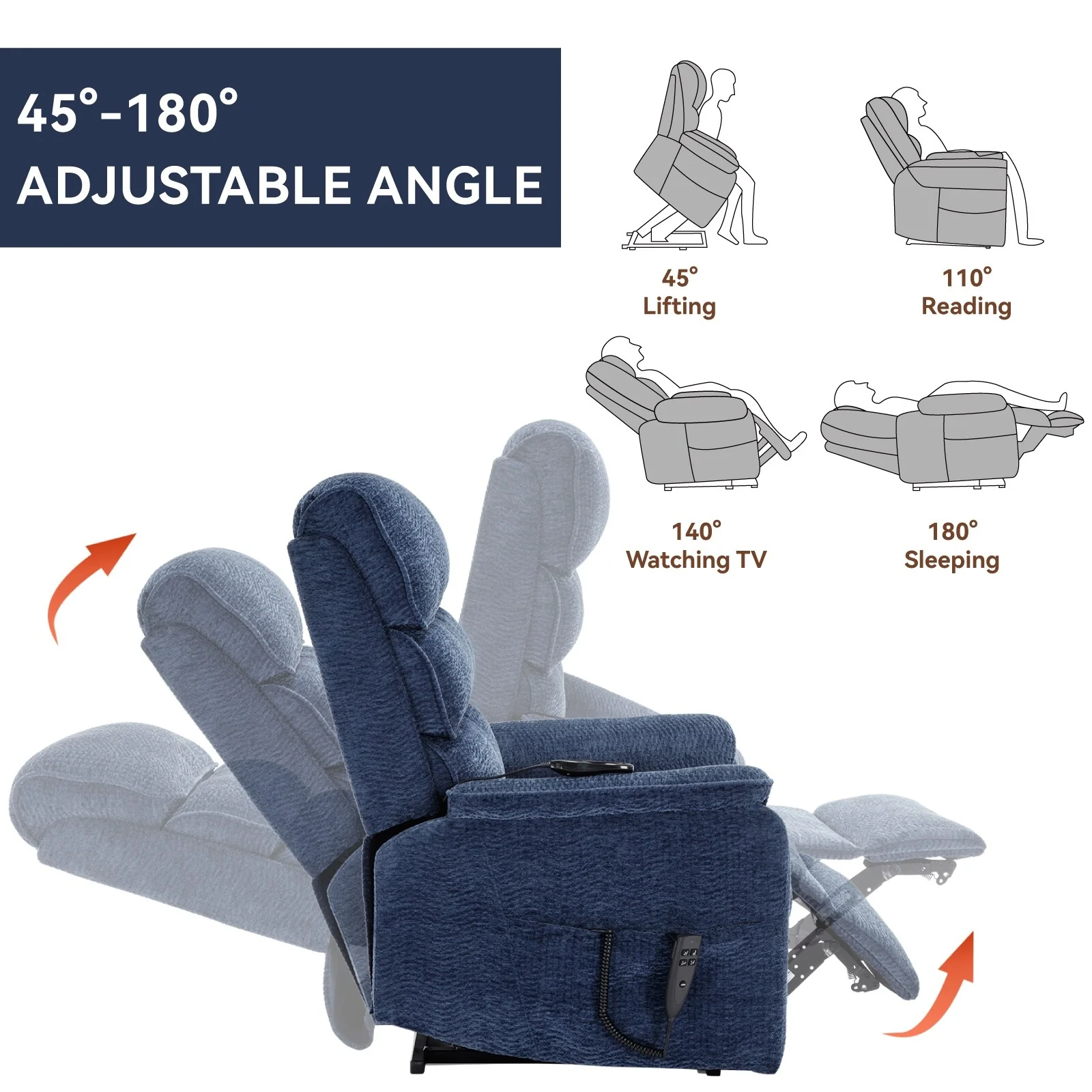 Power Lift Recliner Chair with Power-Remote