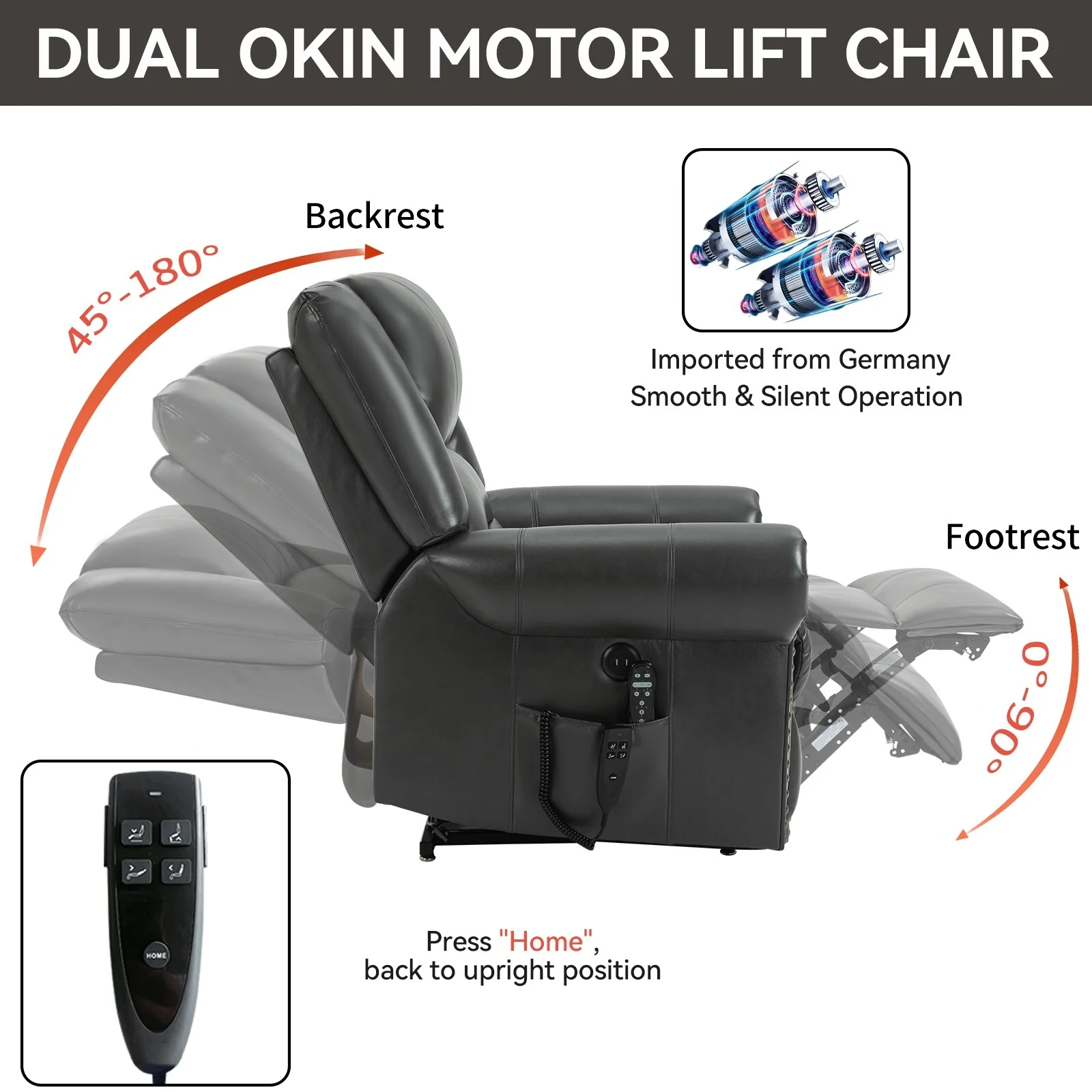 Power Lift Recliner Chair Heat Massage