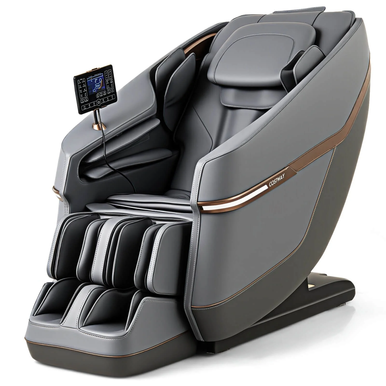 Costway Full Body Zero Gravity Massage Chair with Airbags Waist Heater