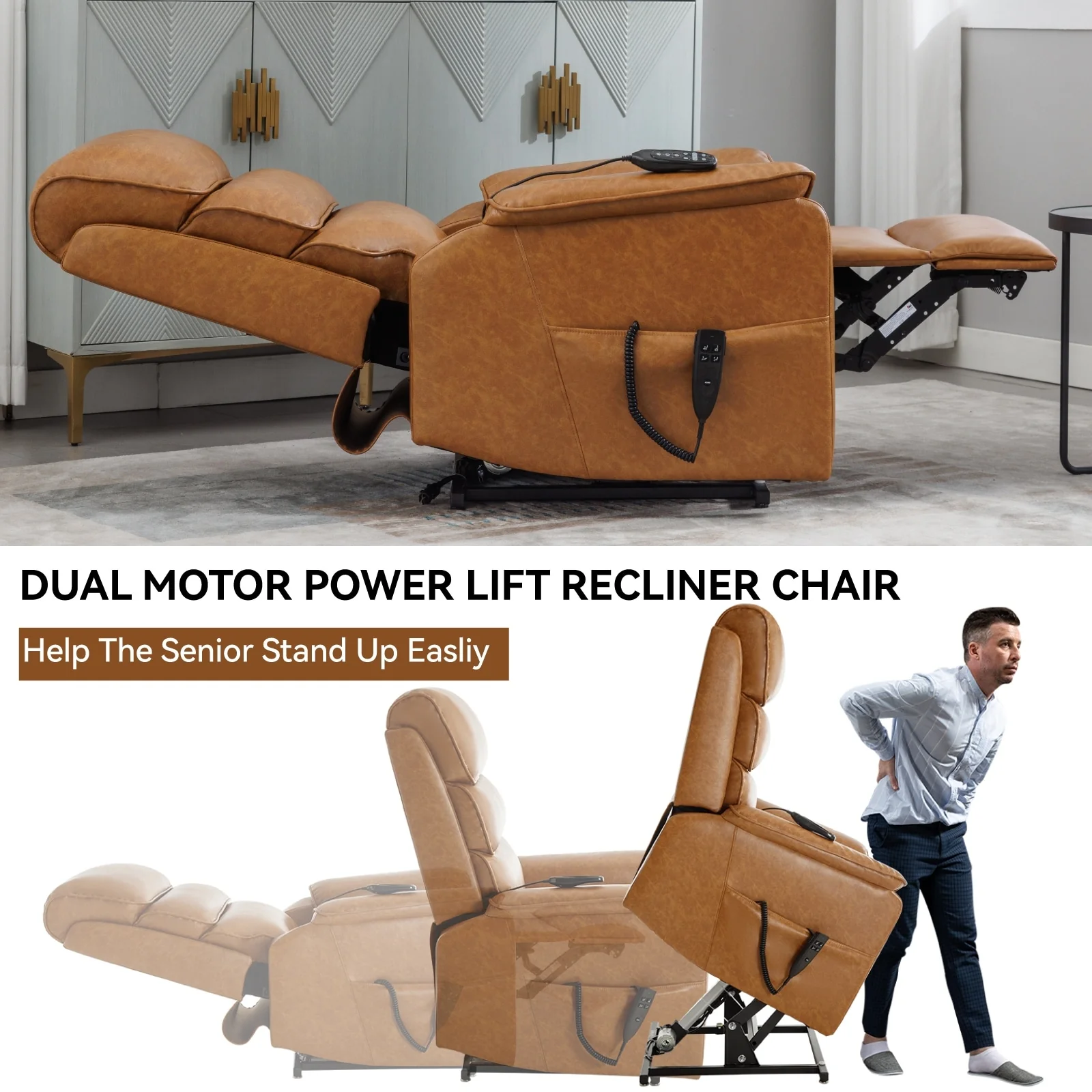 Power Lift Recliner Chair with Power-Remote