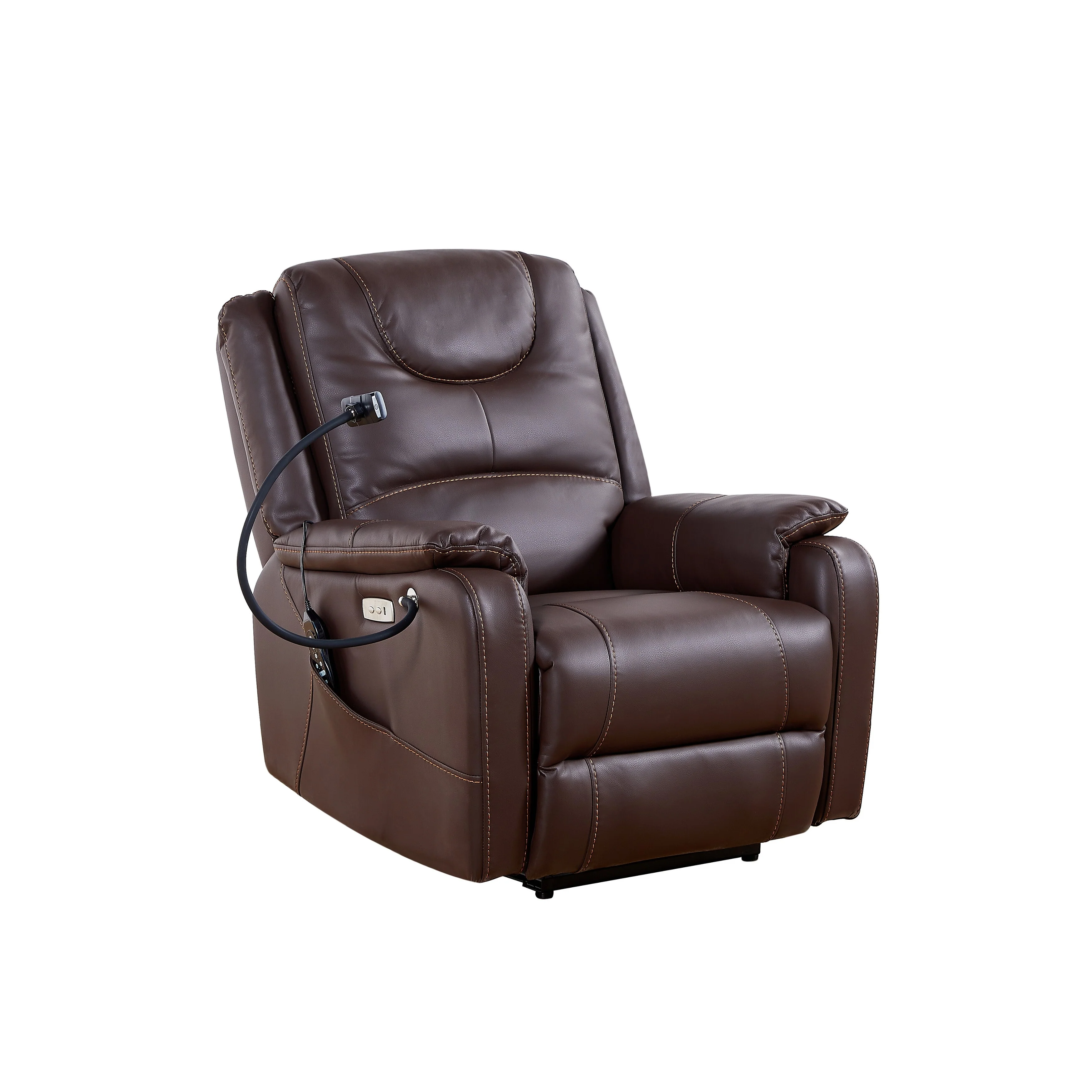 Power Recliner Chair with Zero?Gravity, Massage, Heat & USB