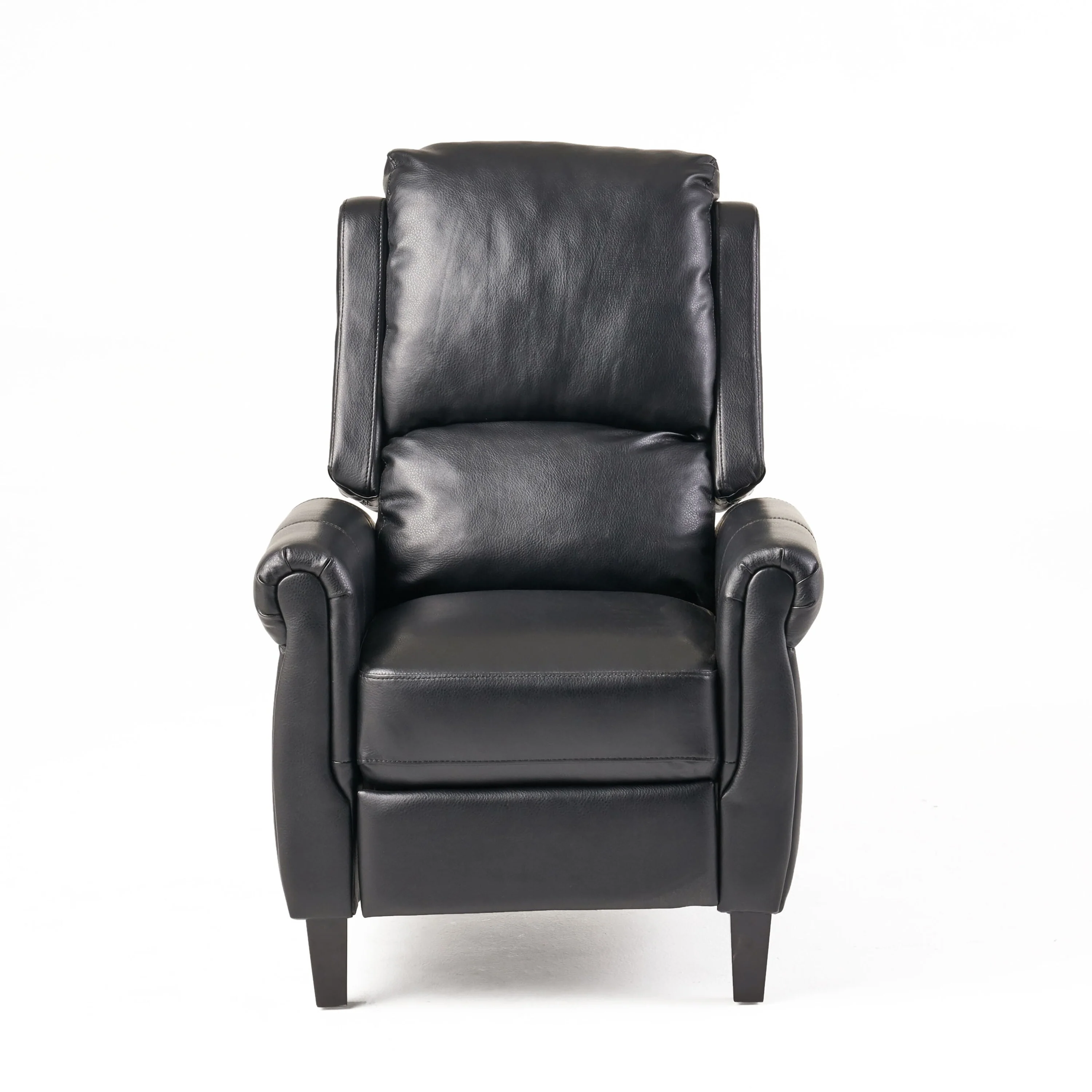 Manual PU Tufted Recliner Chair with Wooden Frame