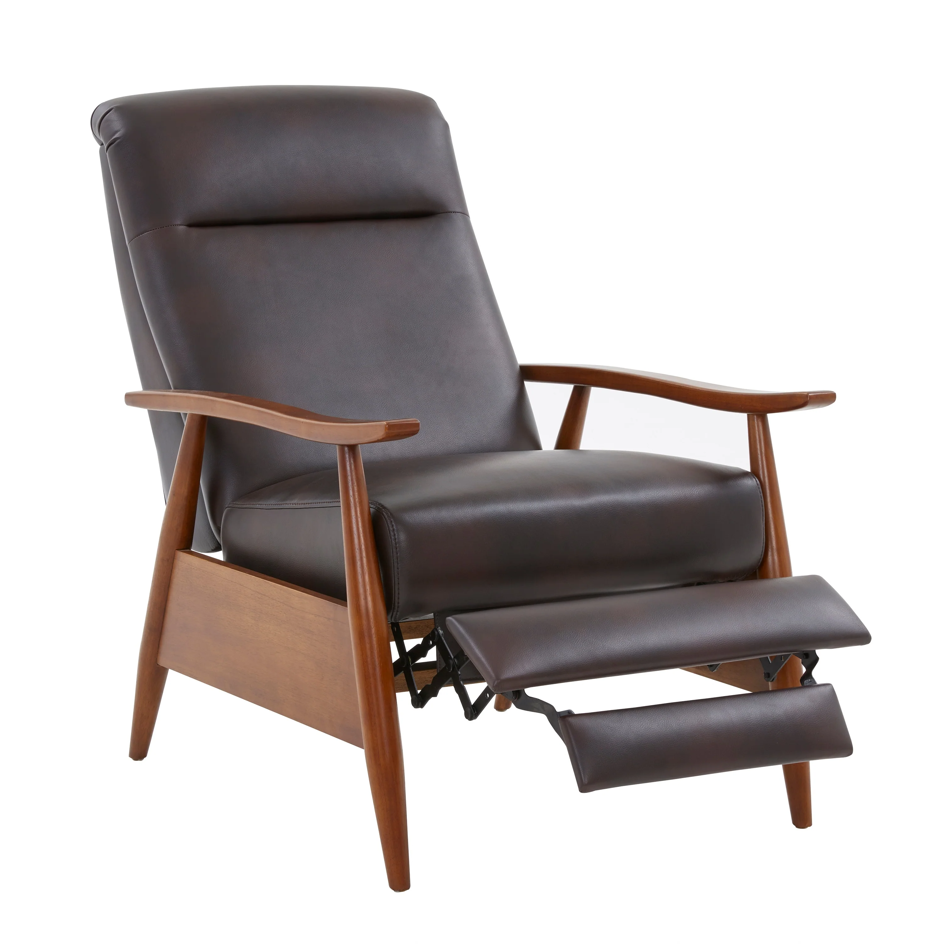 Sienna Upholstered Wood Push Back Recliner by Greyson Living