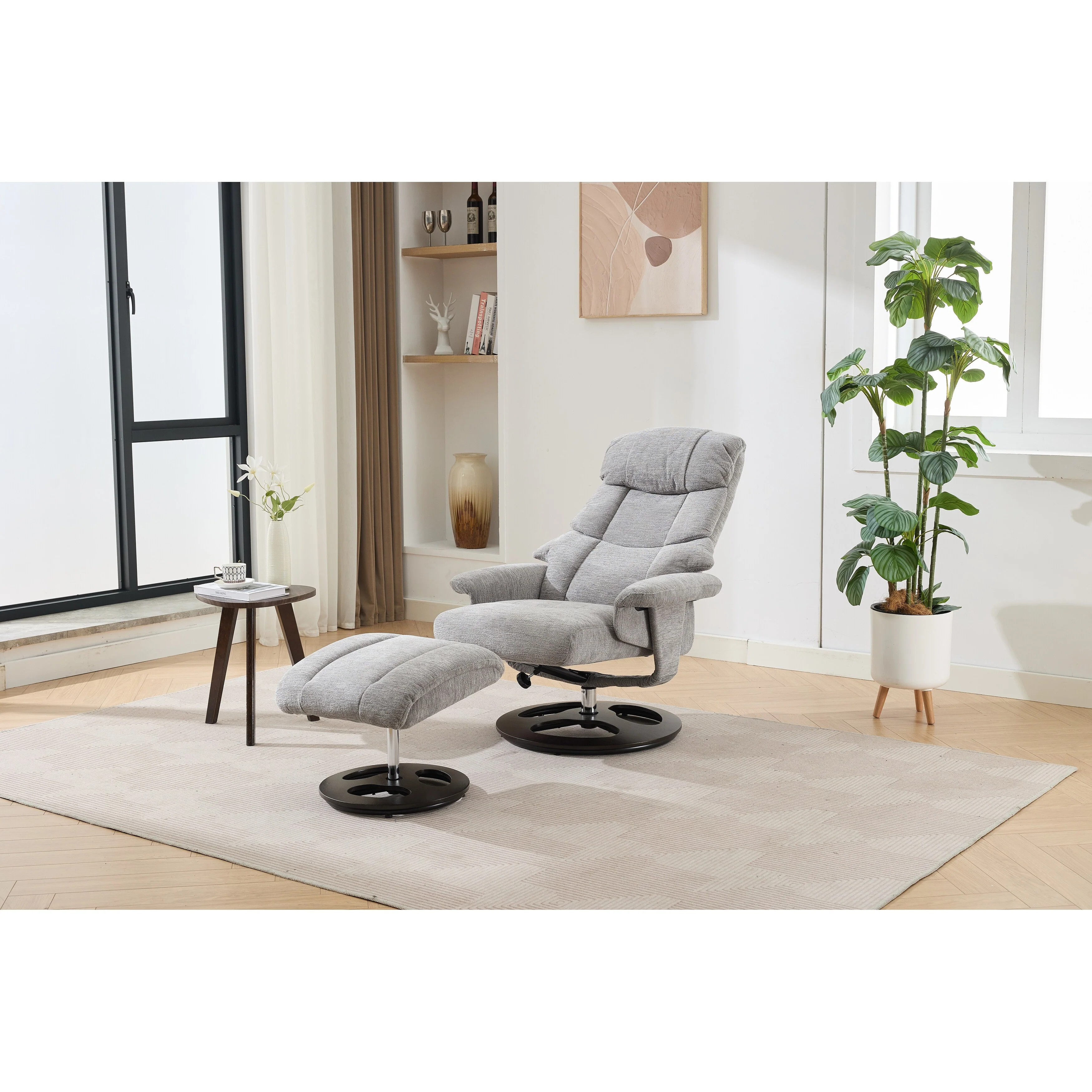 Ergonomic Recliner Chair with Ottoman