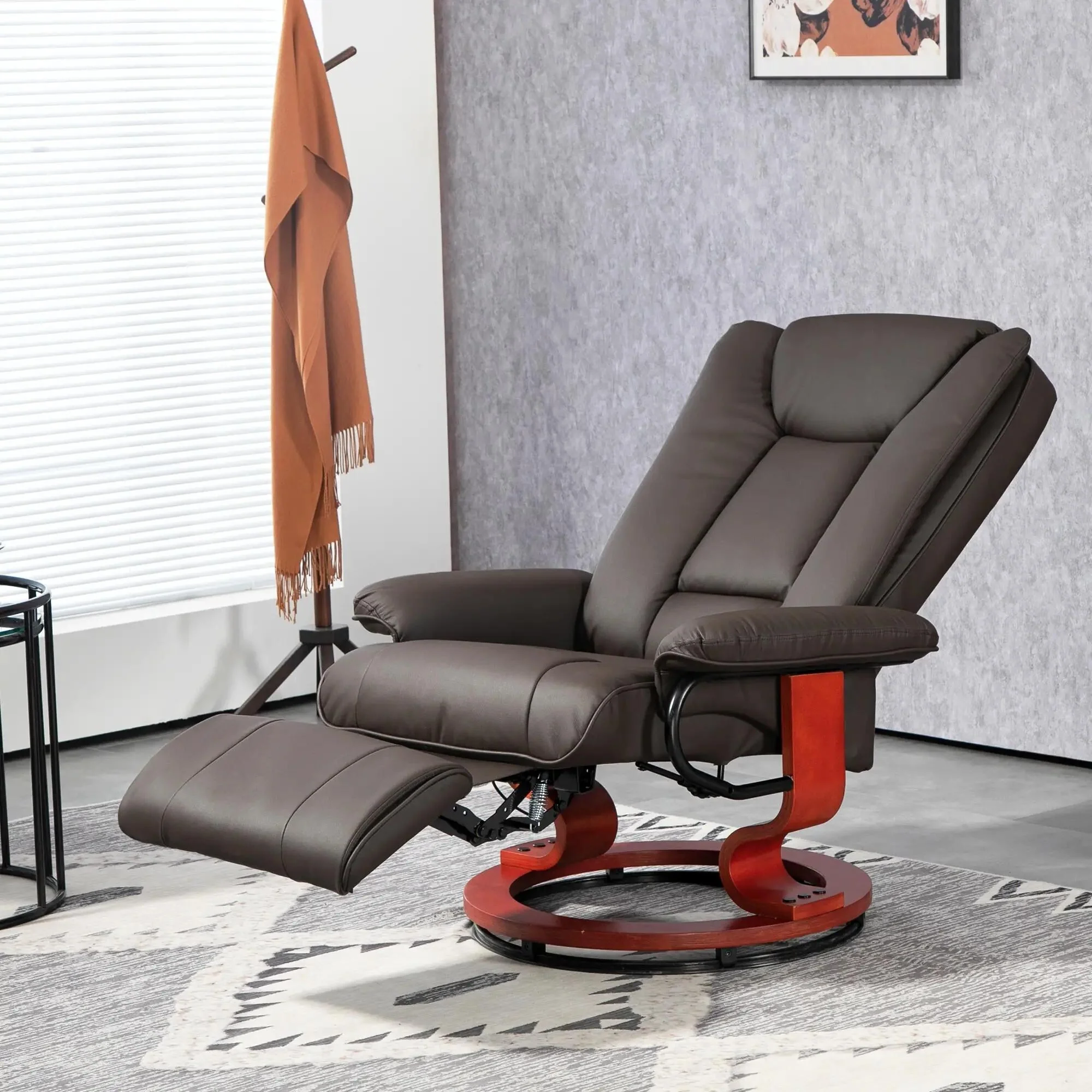 Modern RV Swivel Recliner Chair with Footrest for Living Room