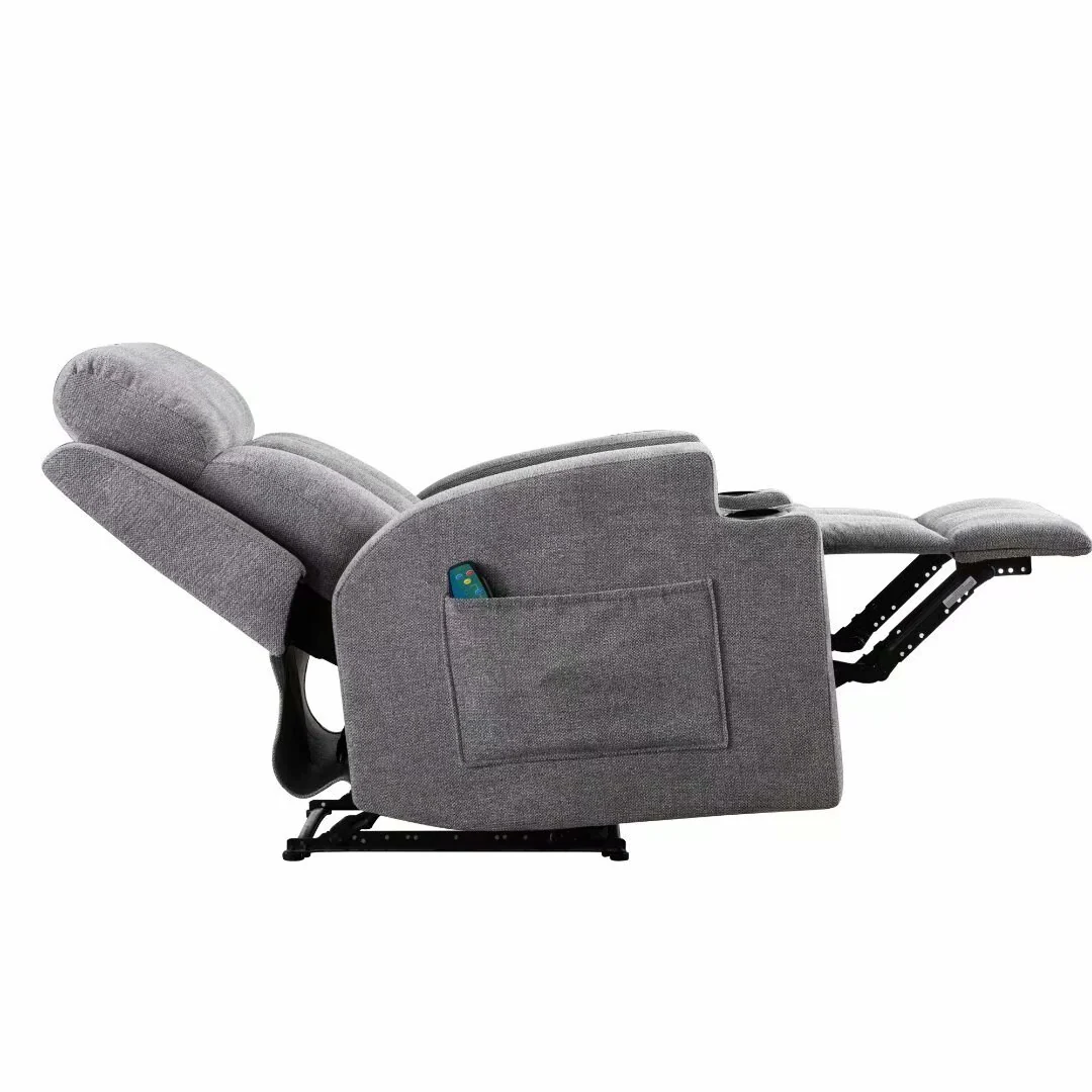 Massage Recliner and Manual Singles Sofa with Remote control