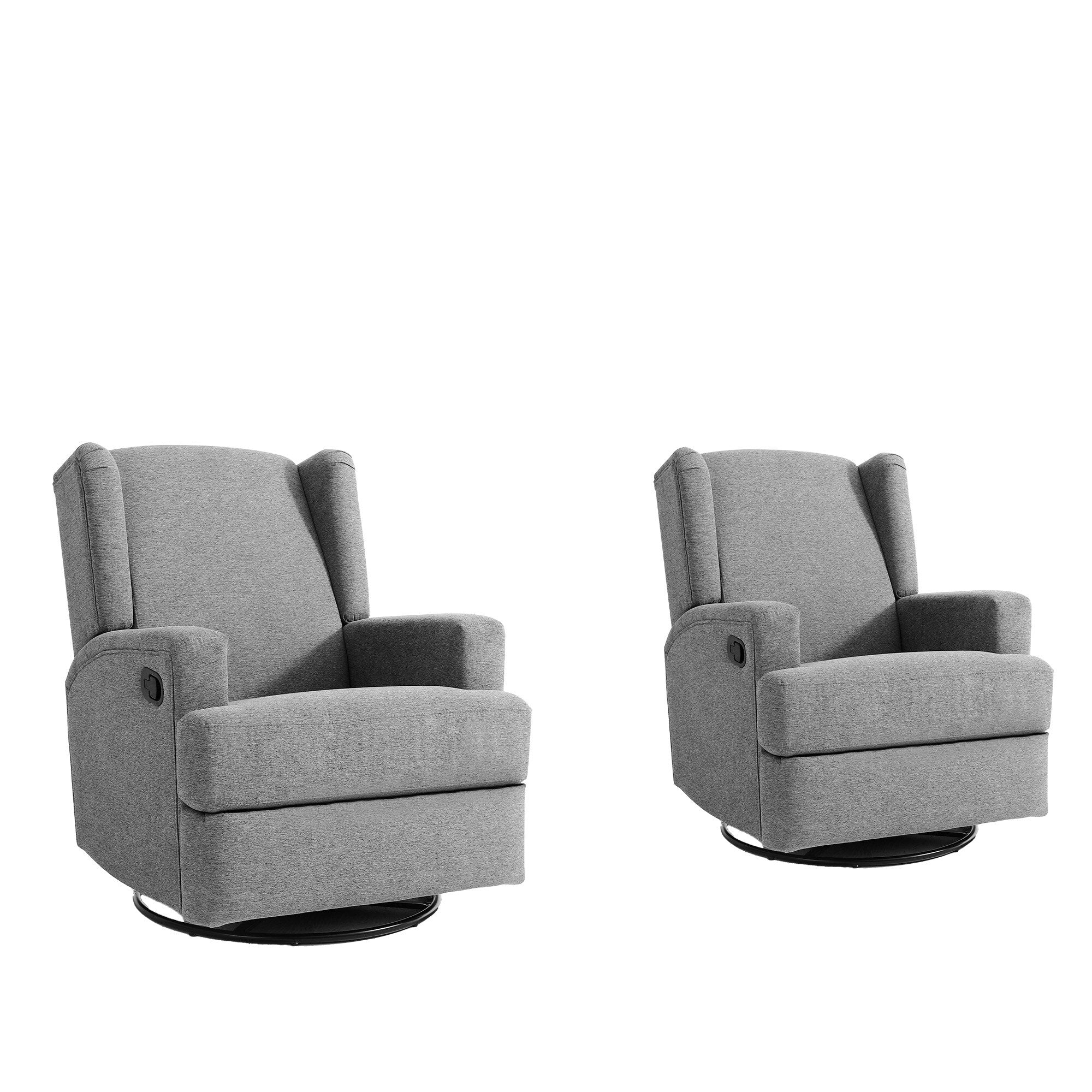 Swivel Glider Rocker Nursery Recliner Chair set of 2