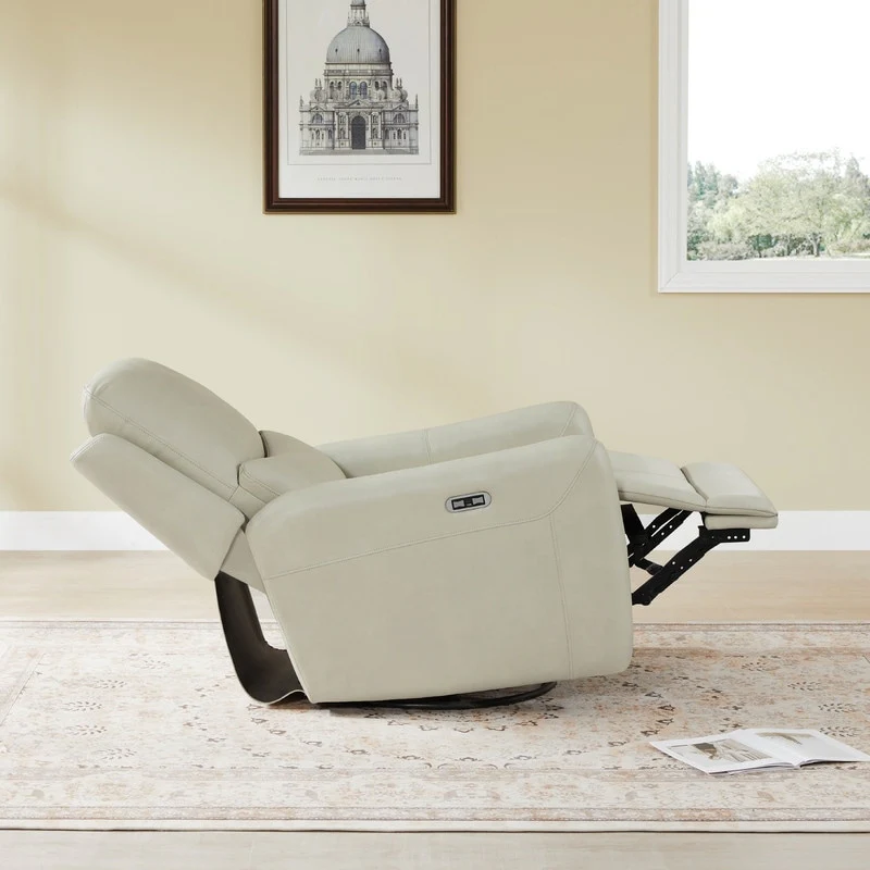 Adalyn Power Swivel Glider Recliner with Lumbar Pillow