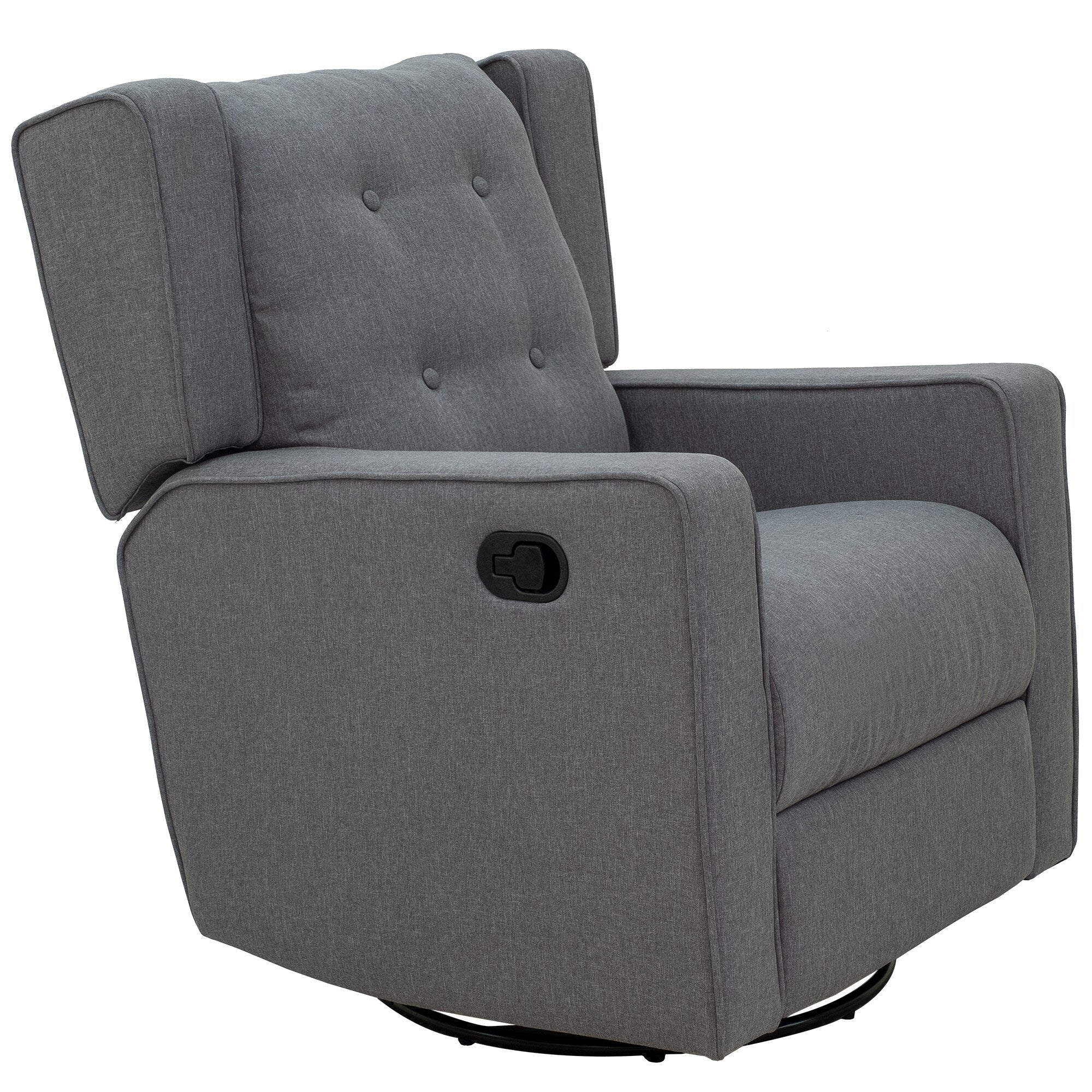 Wingback swivel recliner chair glider