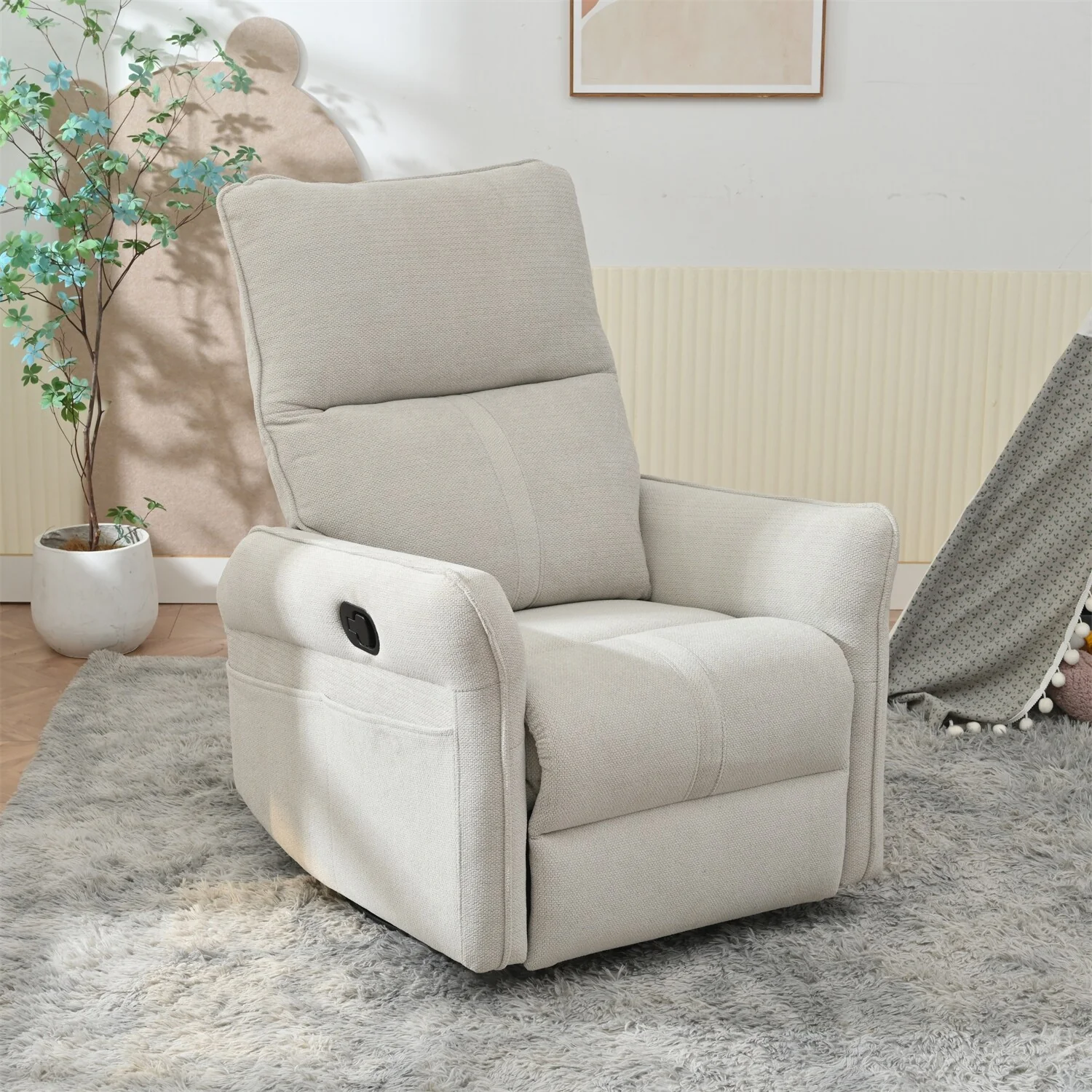360�� Swivel Rocker Recliner Chair