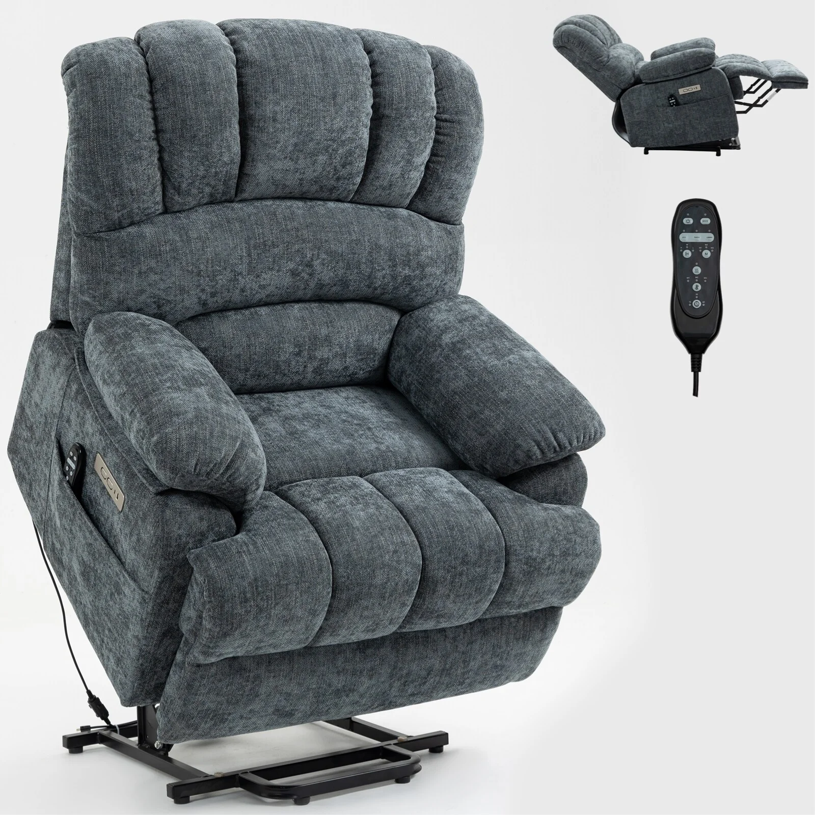 Chenille Power Lift Recliner Chair