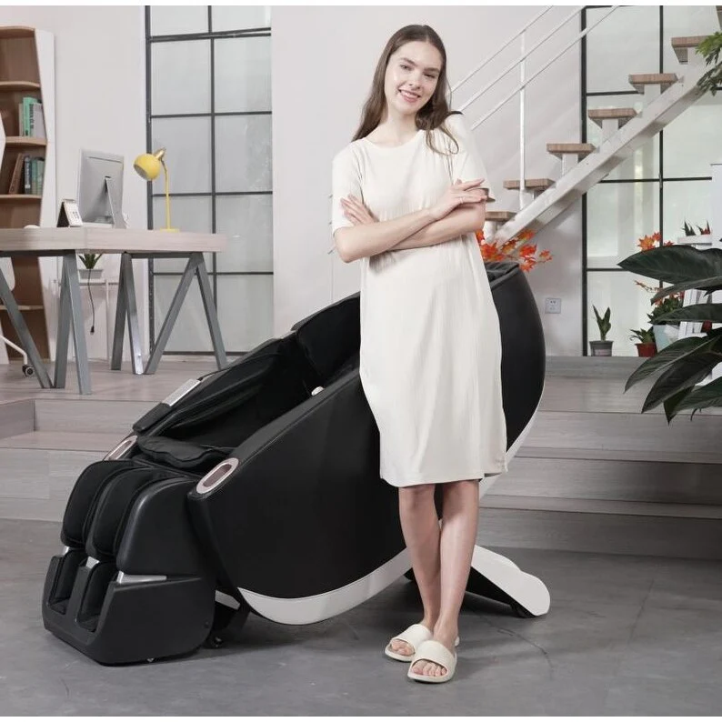 PU Leather 2D Motor Massage Chair, Space Saver Design, Track Sliding Zero Gravity Multifunction Massage Chair