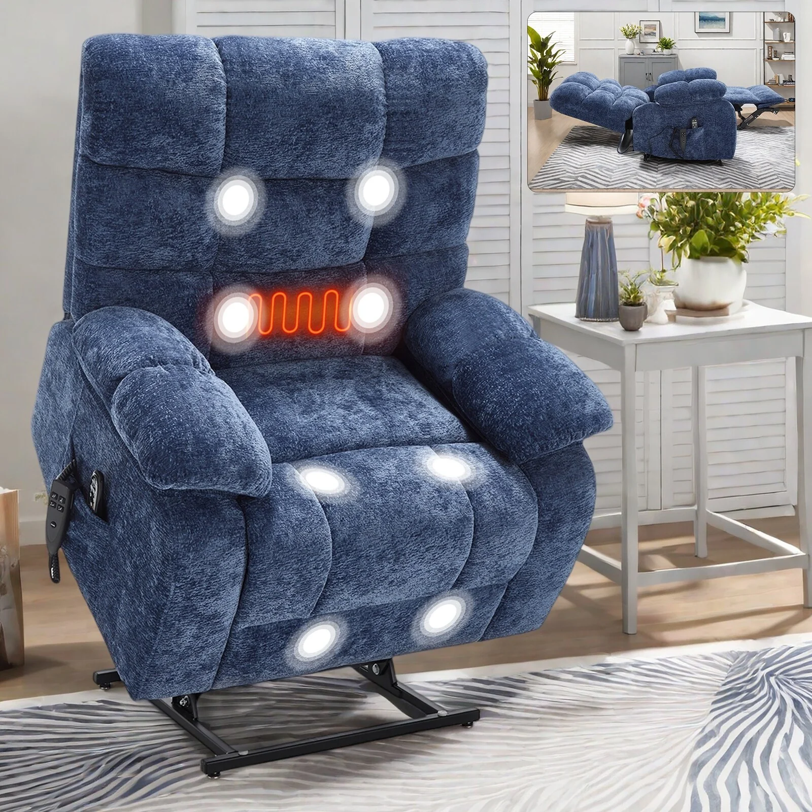 Lift Recliner Chair Heat Massage