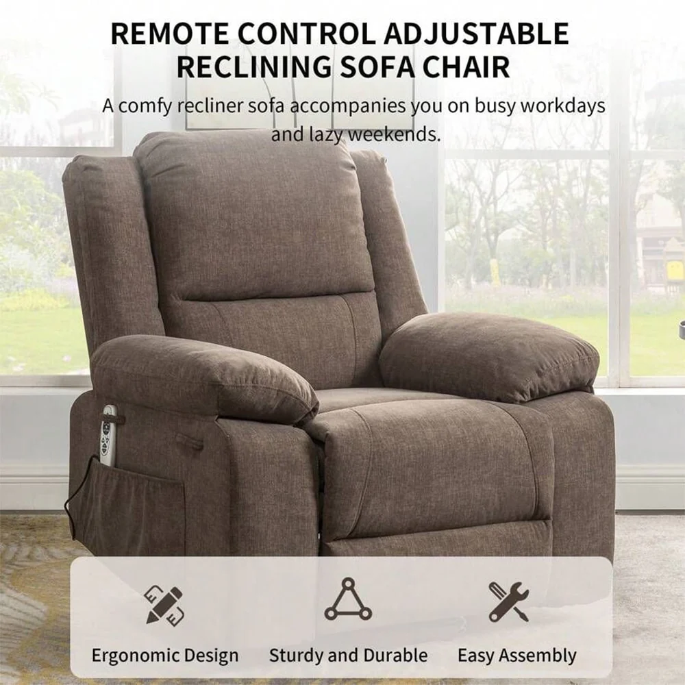 Electric Massage Power Recliner Chair, Multi-function Lifting, Timing