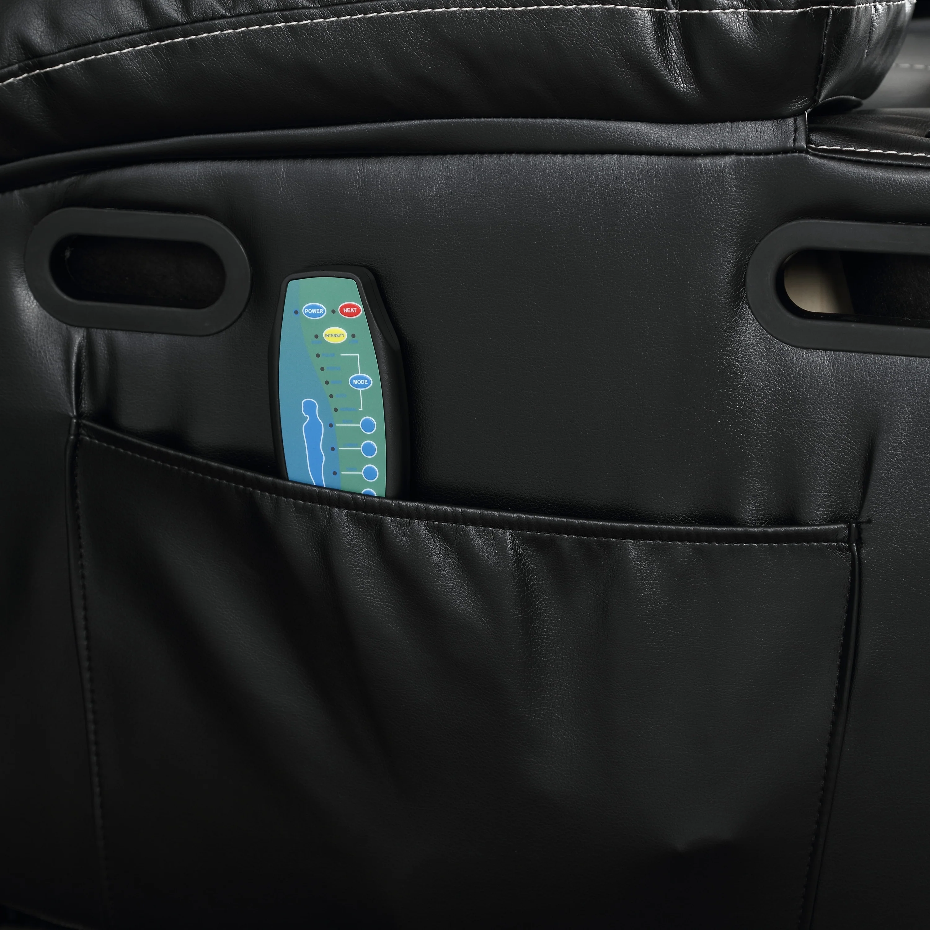 PU Leather Power Lift Recliner with Massage, Heating & Cup Holders