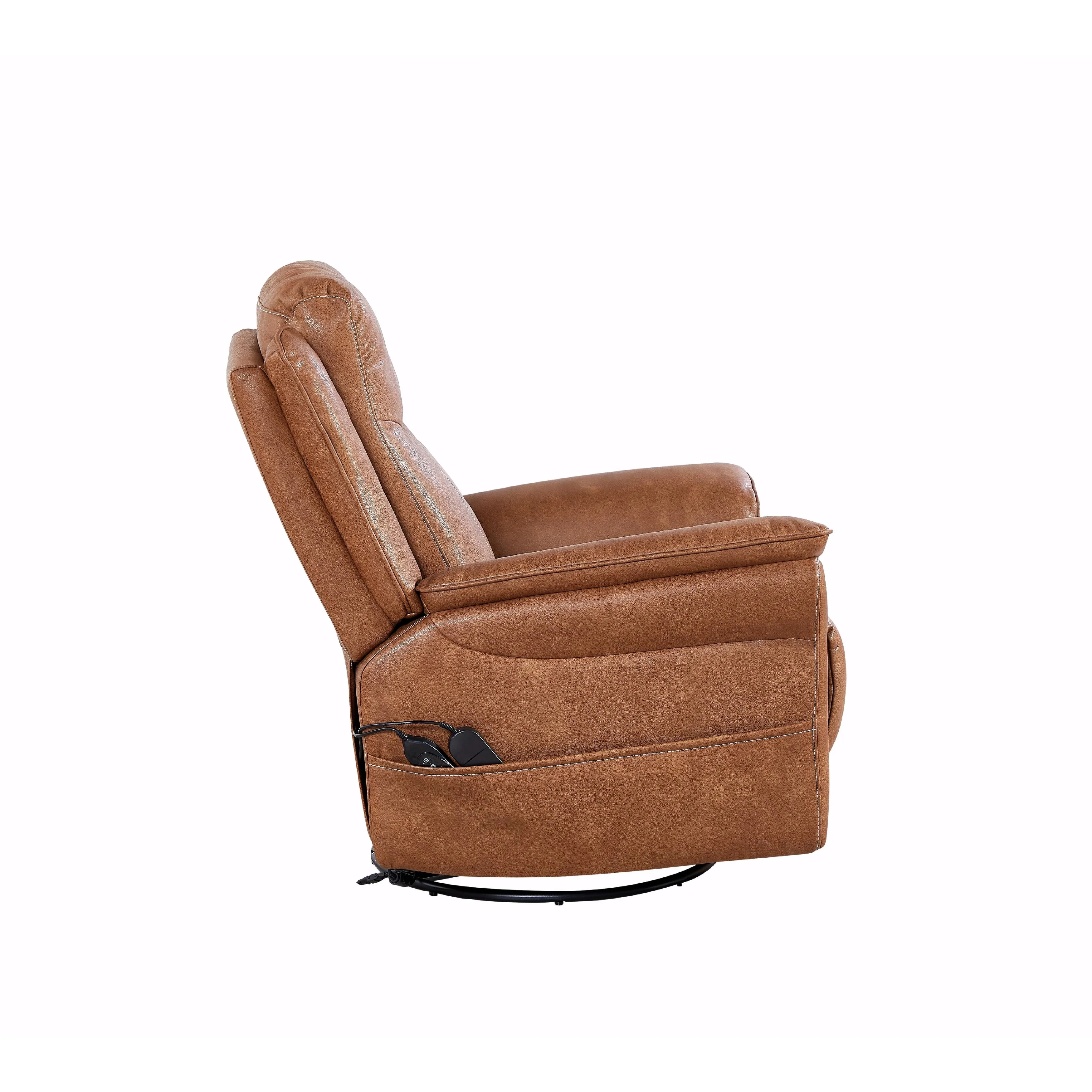 Rocking and 240 Degree Swivel Single Sofa Seat Recliner Chair, Infinite Position