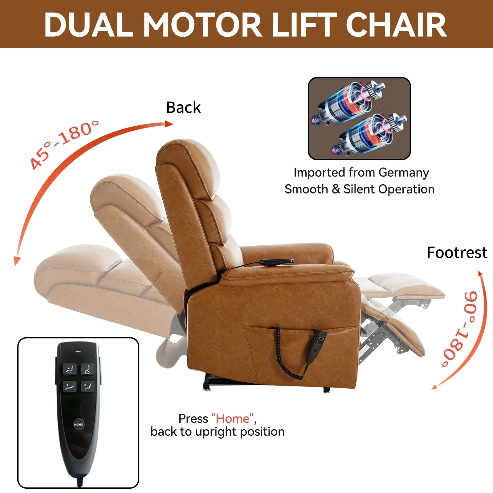 Power Lift Recliner Chair with Power-Remote