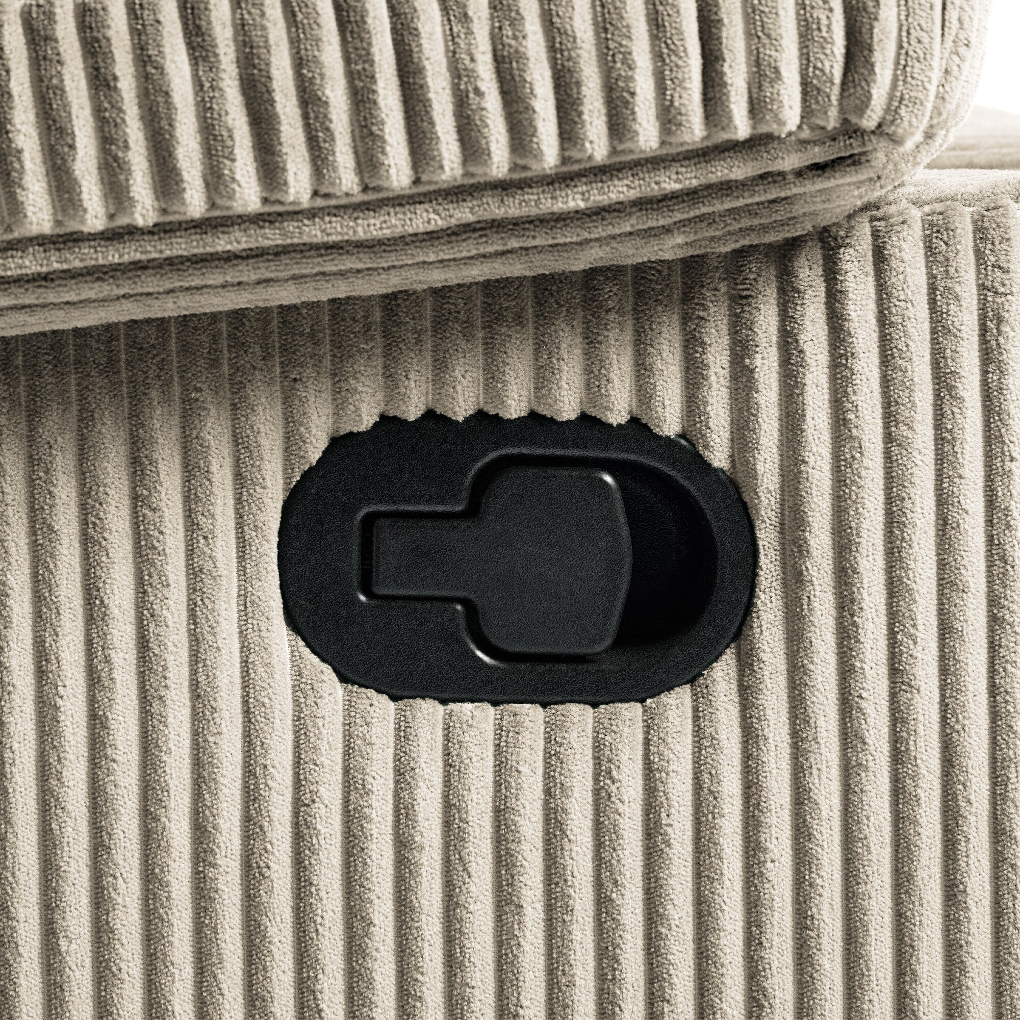 Vegan Leather Upholstered Push Back Manual Recliner Chair