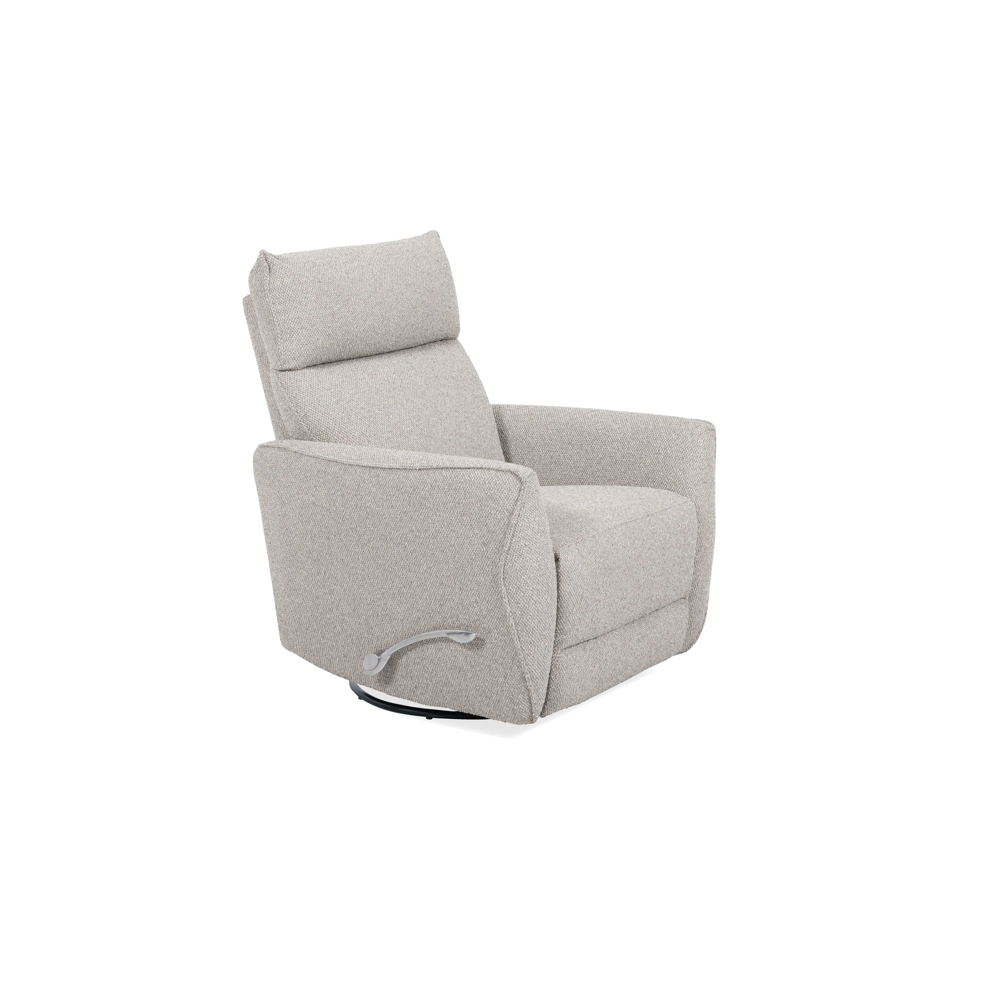 Gellar Upholstered Swivel Recliner, Birch
