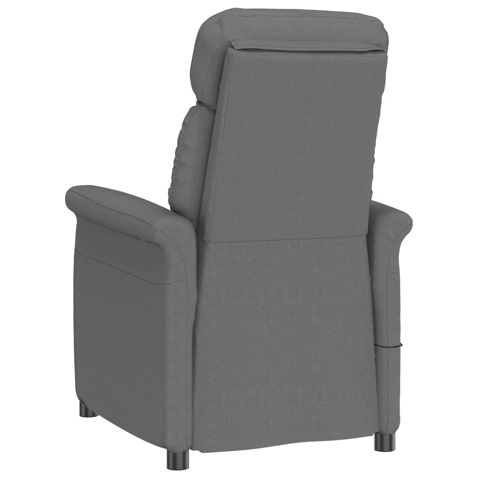 vidaXL Massage Chair Dark Grey/Light Grey/Cream Microfibre Fabric