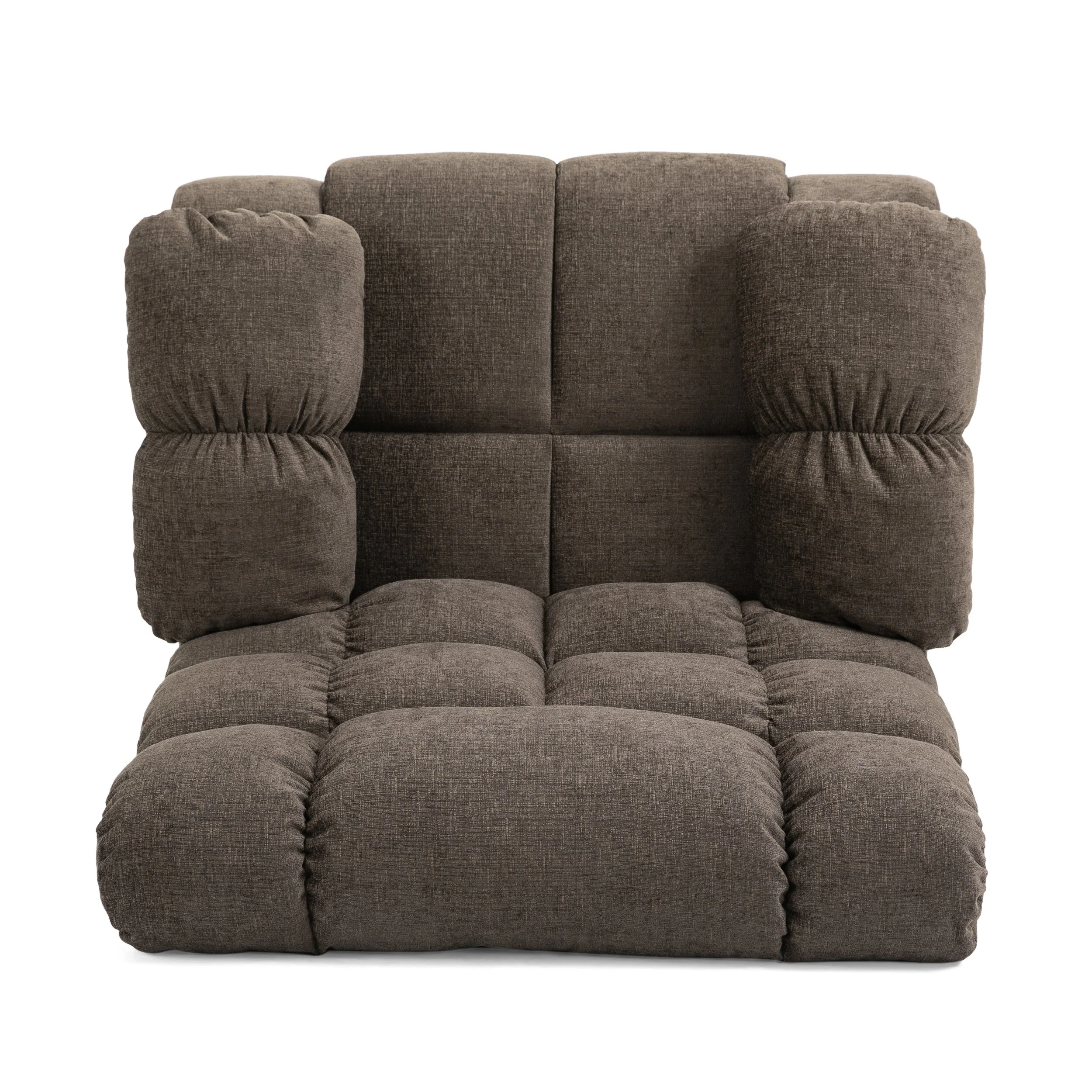 Modern Massage Recliner Chair with Pillow Tufting & Manual Recline