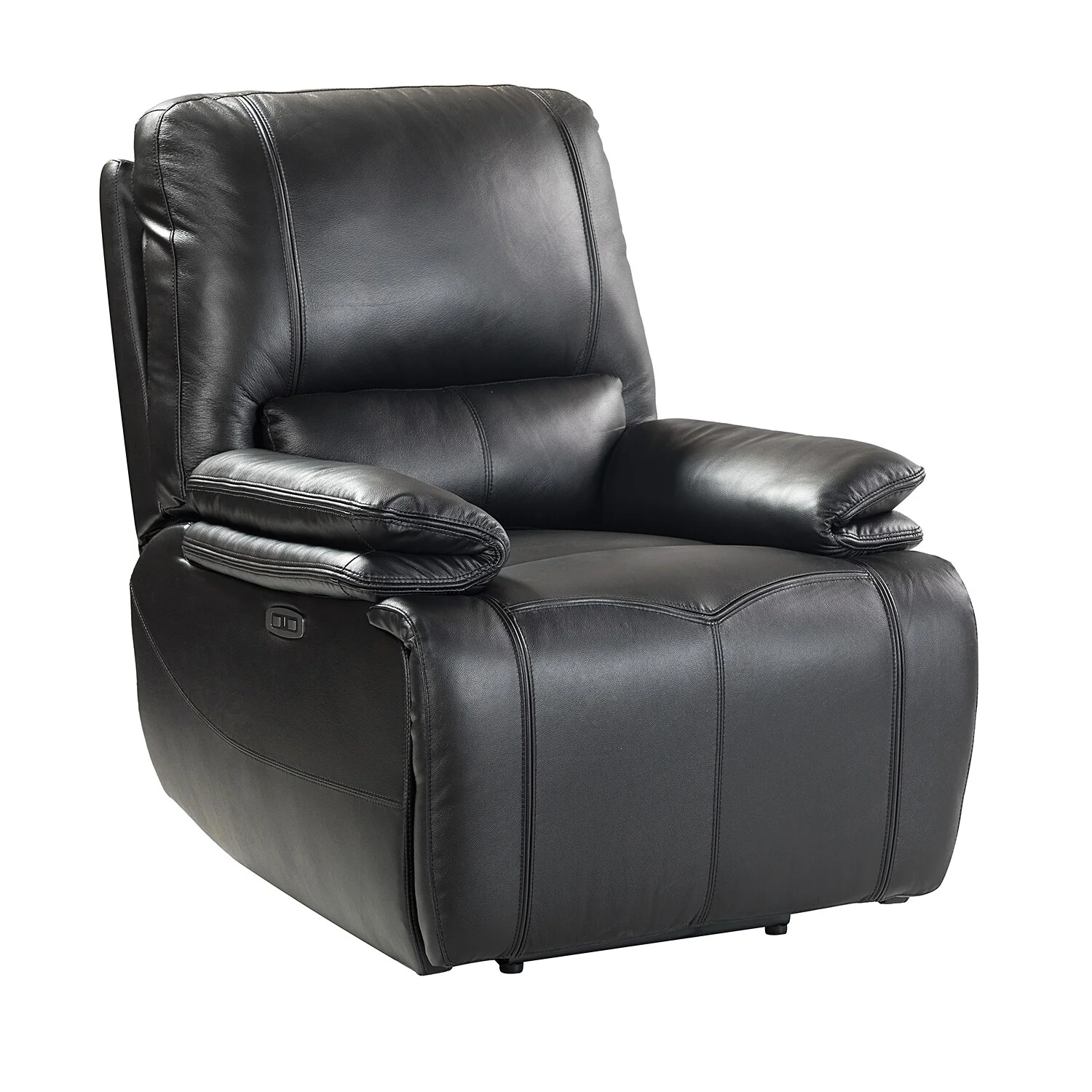 Clara Genuine Leather Power Recliner with Cushion Padded, Set of 2