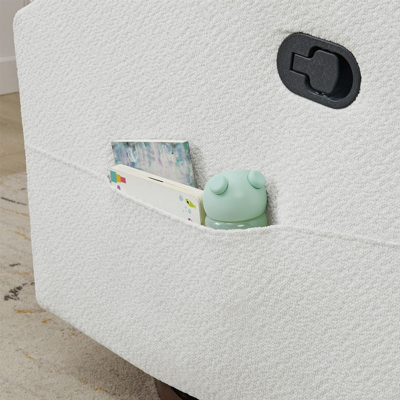 Lincoln Manual Swivel Glider Recliner with Lumbar Pillow