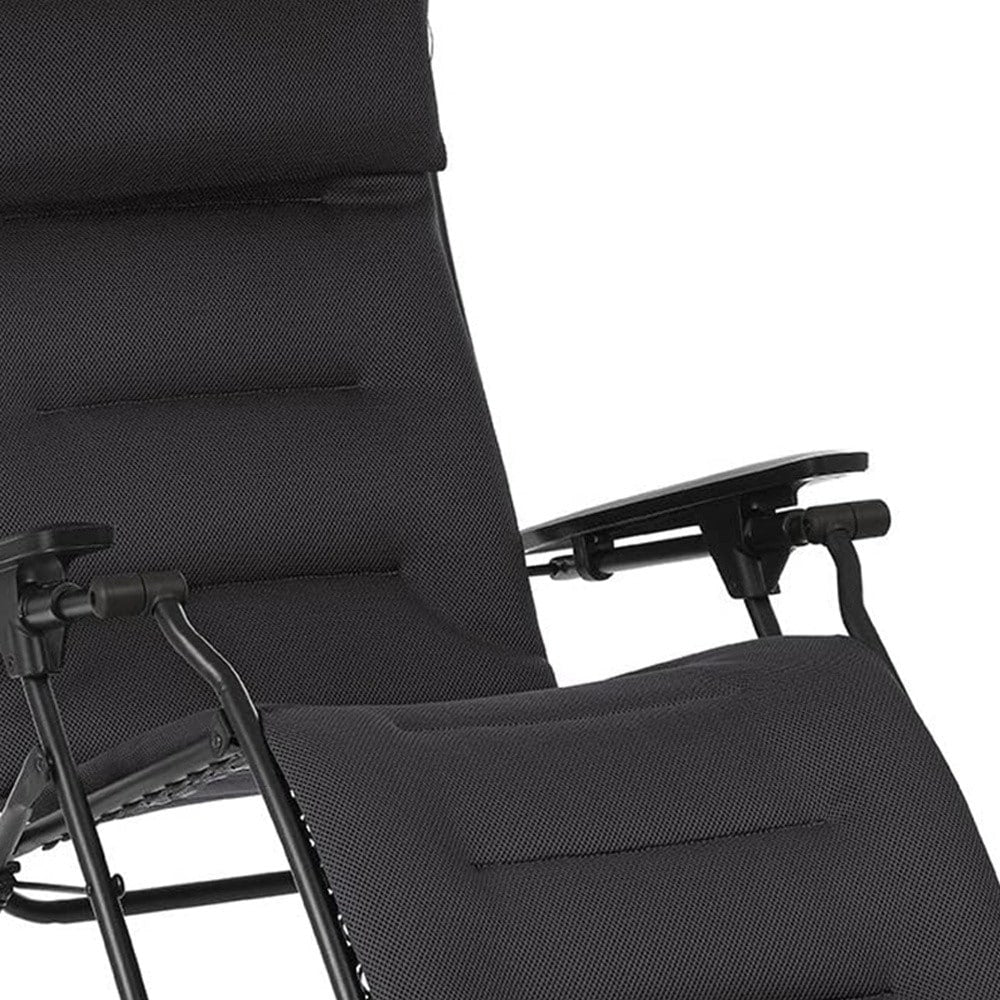 Zero Gravity Recliner - Black Frame - Acier Fabric