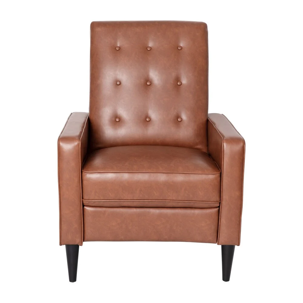Pushback Recliner with Button Tufted Back
