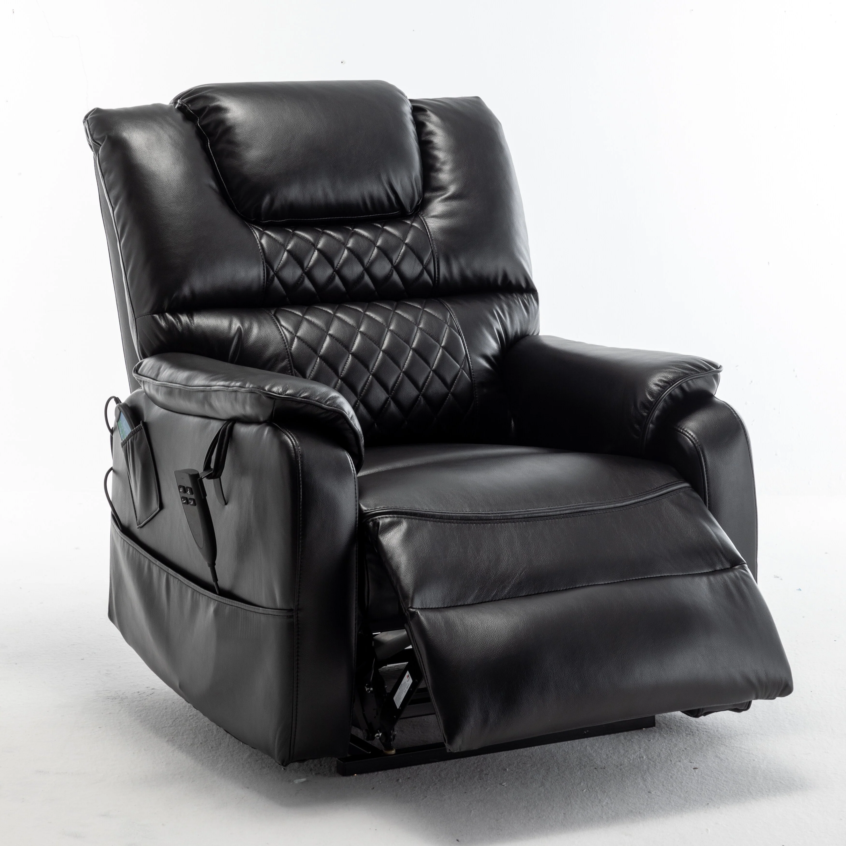 PU Recliner Chair with 180�� Infinite Position, Remote & Easy Assembly