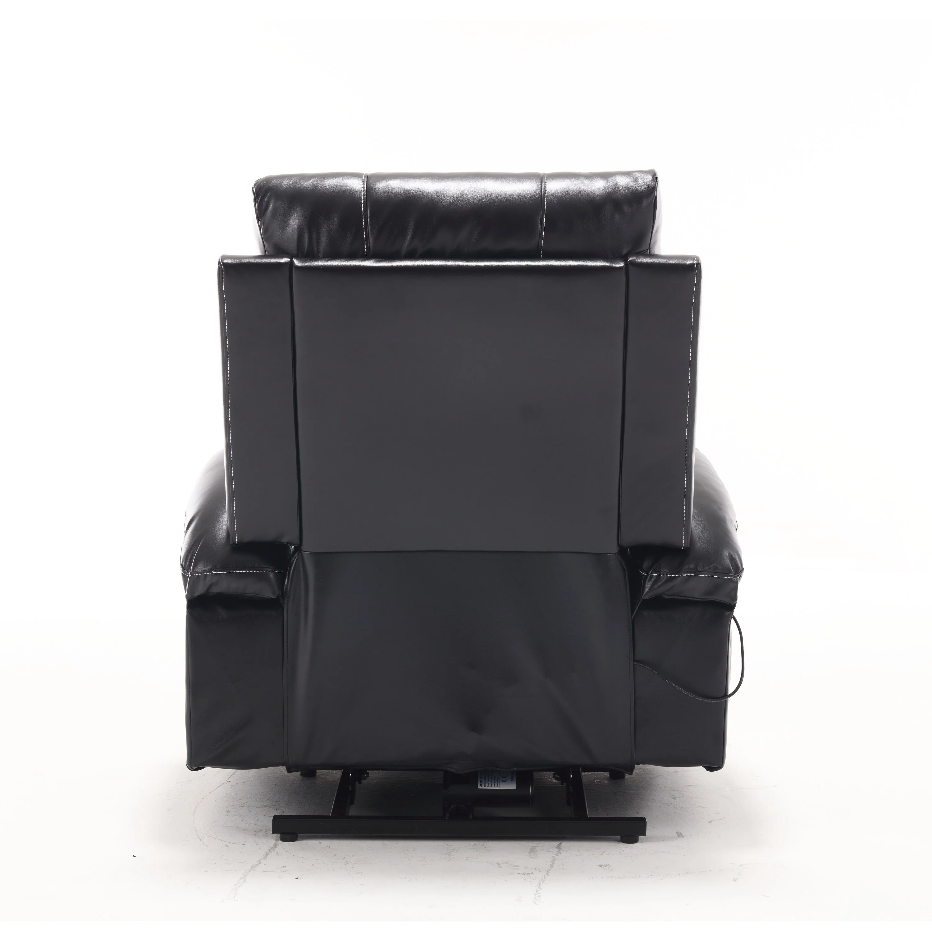 PU Leather Power Lift Recliner with Massage, Heating & Cup Holders