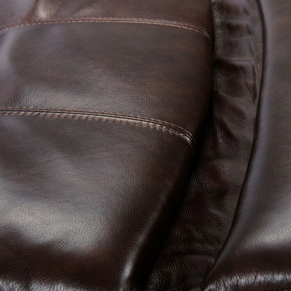 Genuine Top Grain Adjustable Headrest Extendable Footrest Zero Gravity Reclin Power Recliner