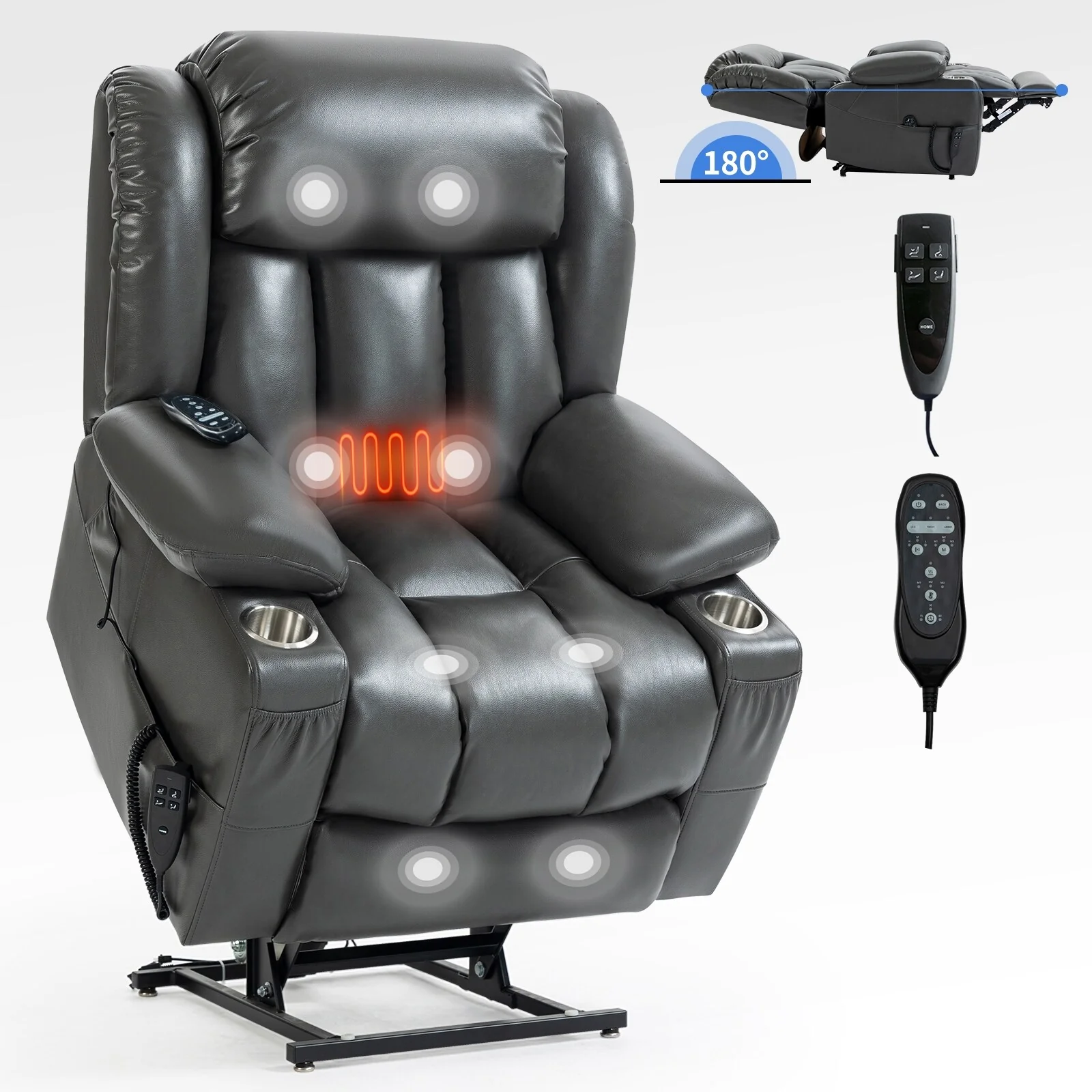 Leatheraire Power Lift Recliner Chair
