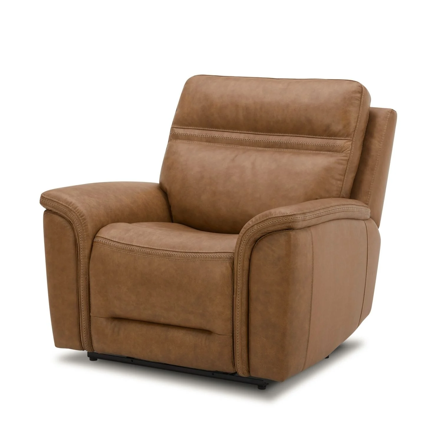 Cooper Leather Power Recliner - Camel