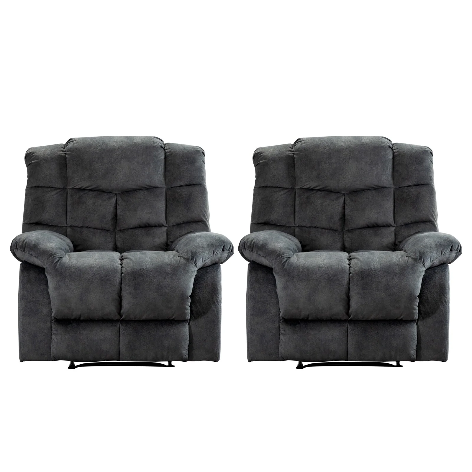 Manual Ergonomic Overstuffed Recliner Chair