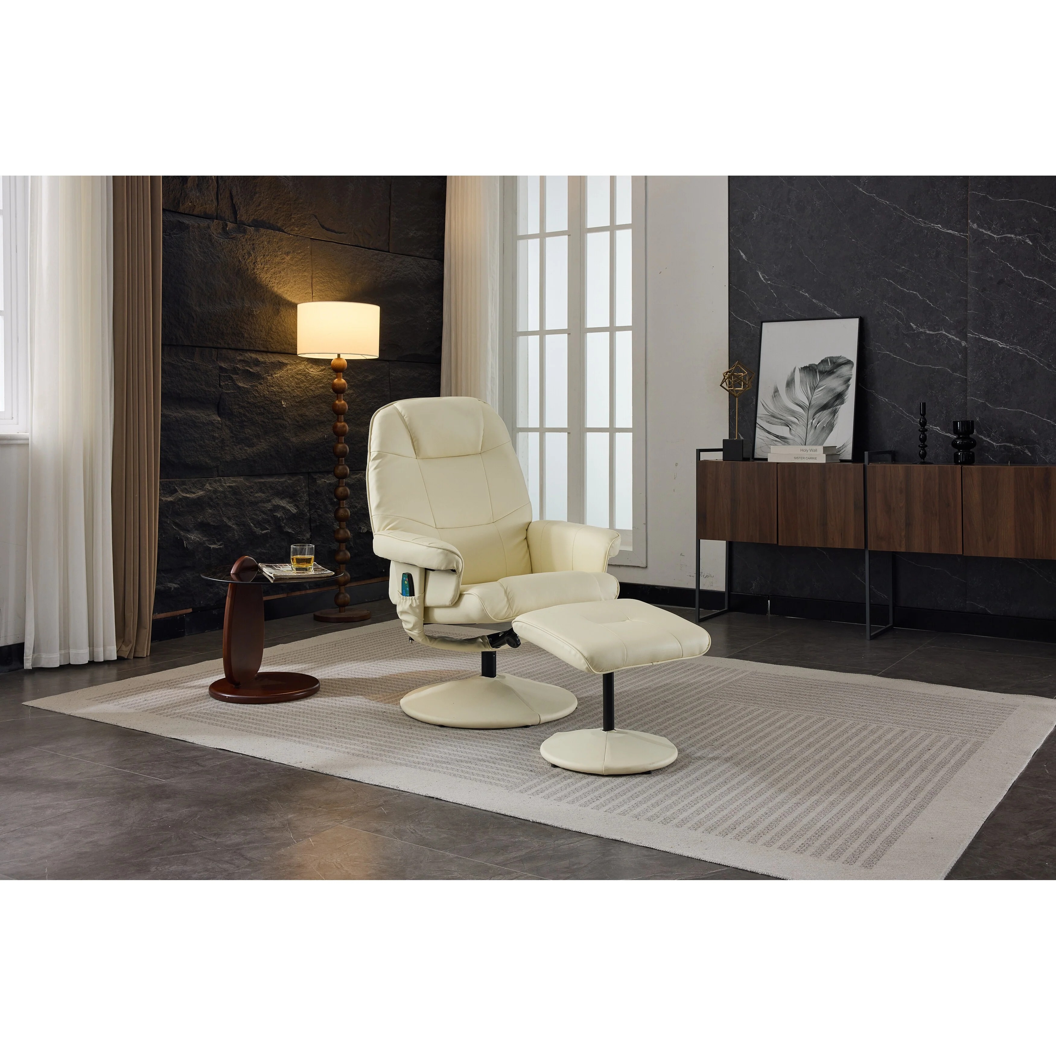 Massage Recliner Chair with Ottoman