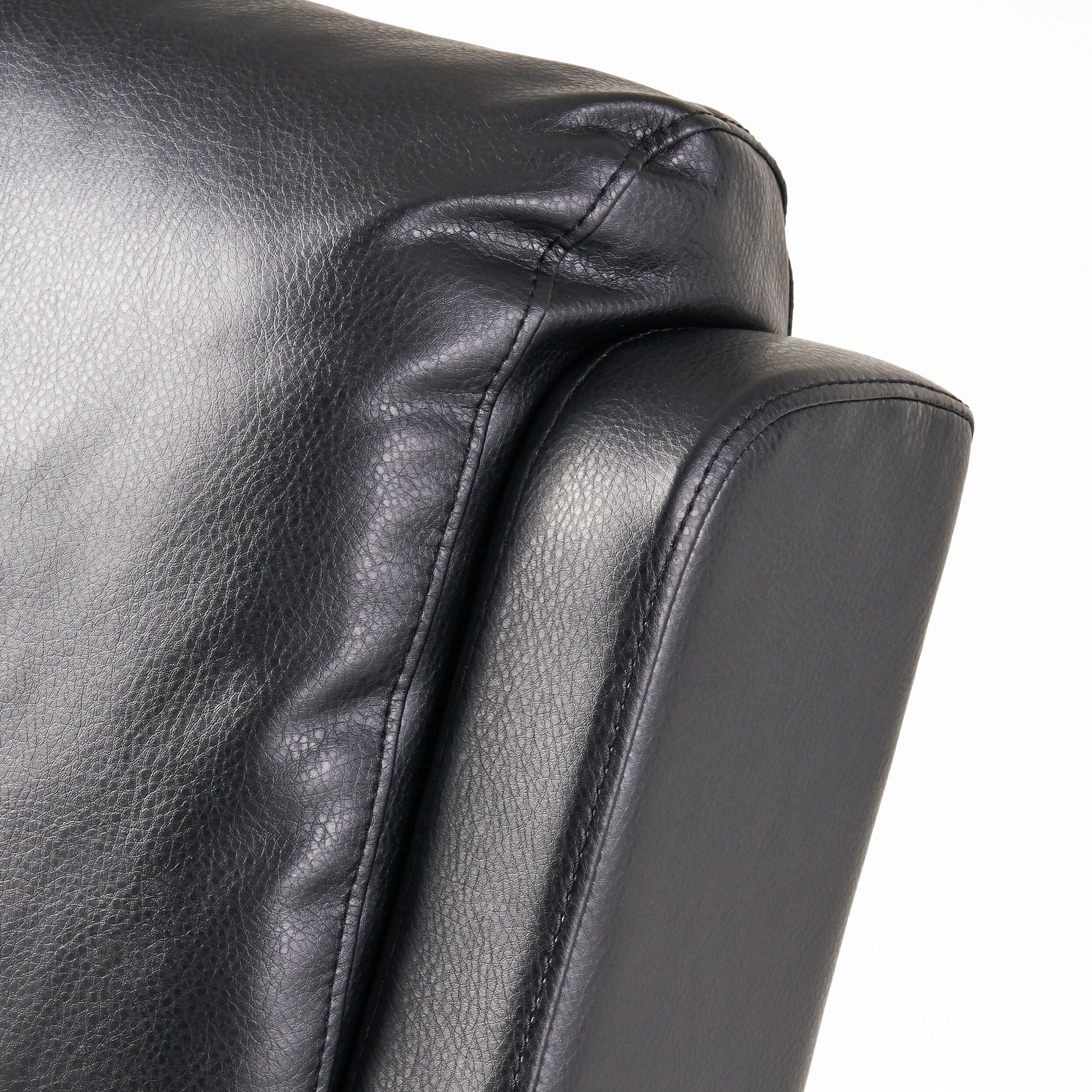 Haddan PU Leather Recliner Club Chair by Christopher Knight Home