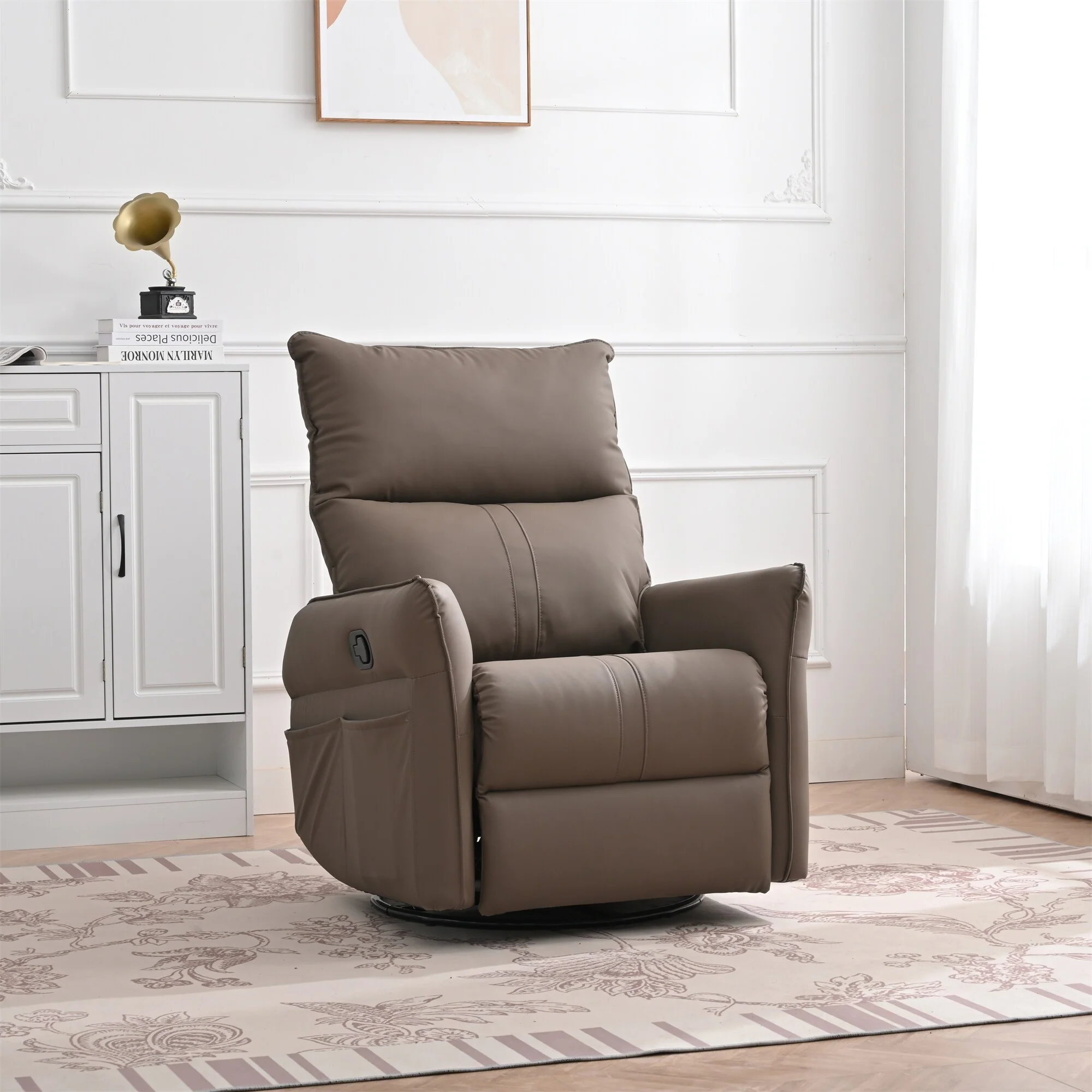PU Rocking Recliner Chair