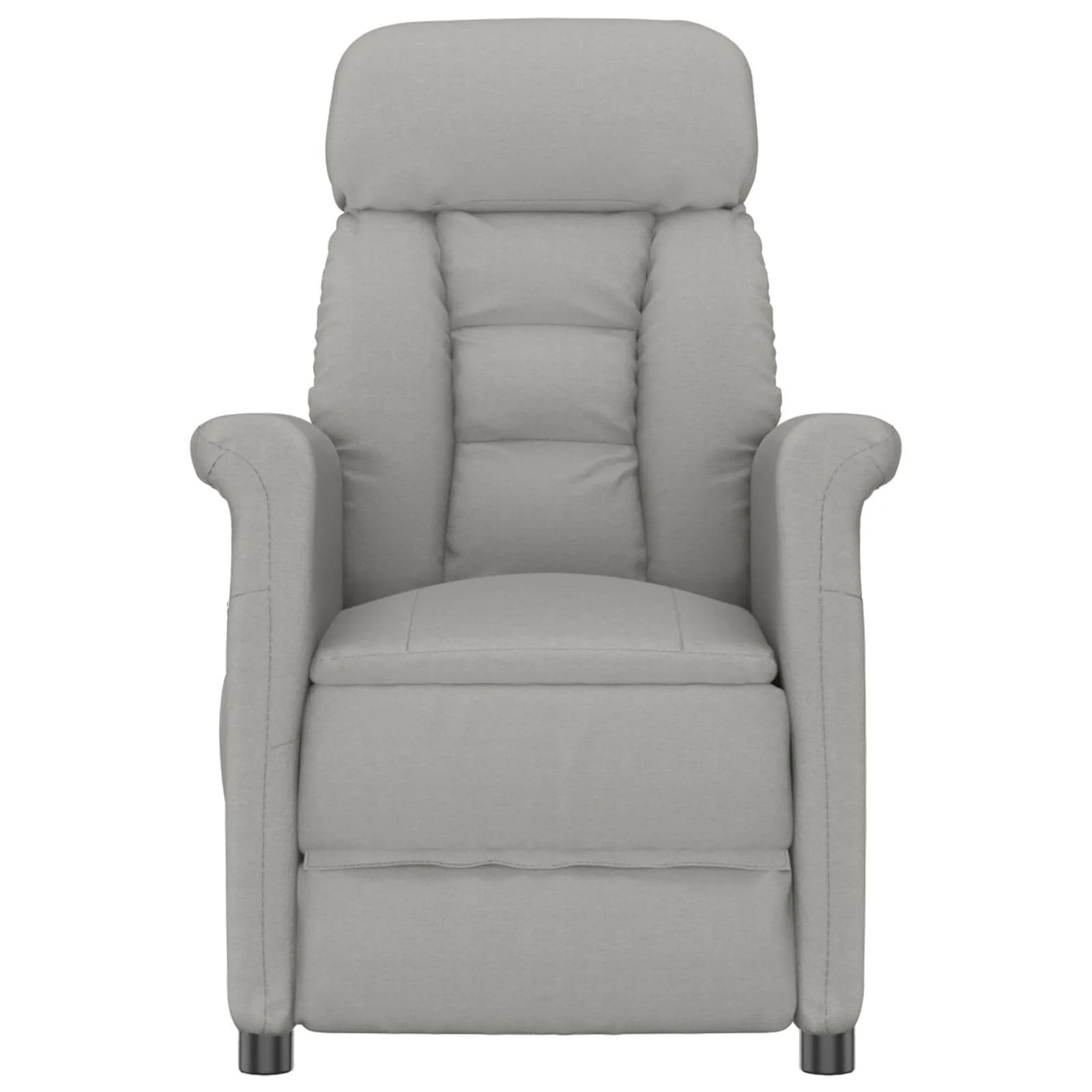 vidaXL Massage Chair Dark Grey/Light Grey/Cream Microfibre Fabric