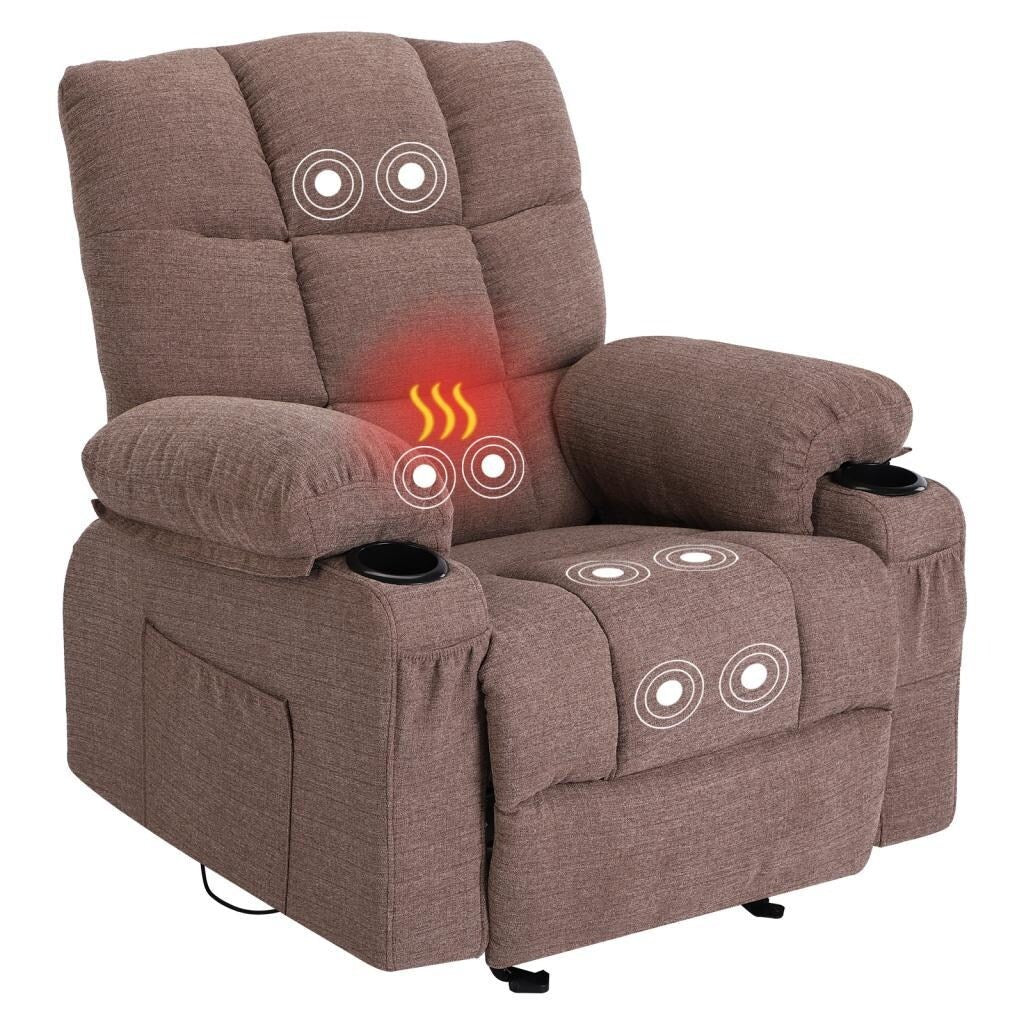 Recliner Chair Massage Heating with USB