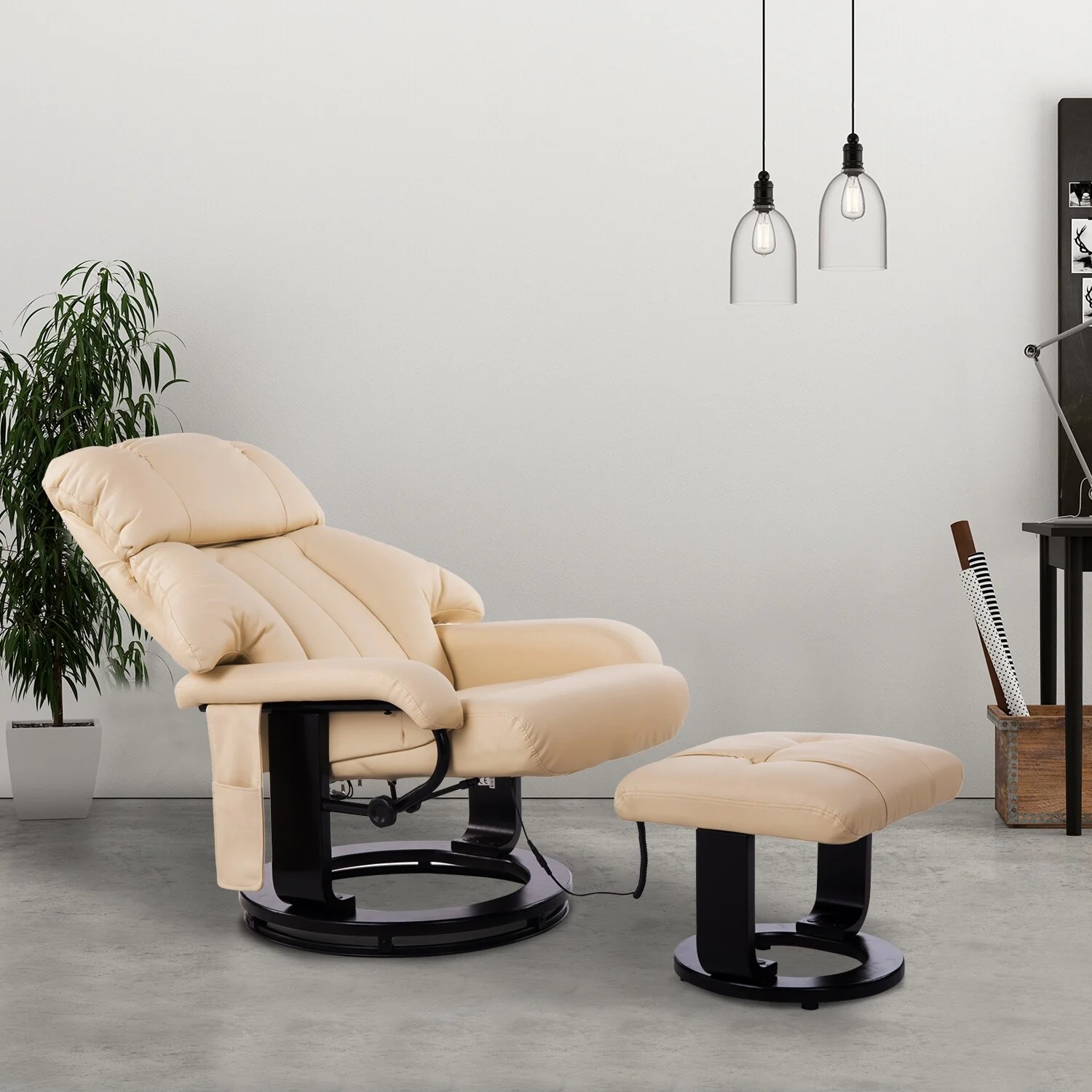 Massage Recliner Chair with Ottoman