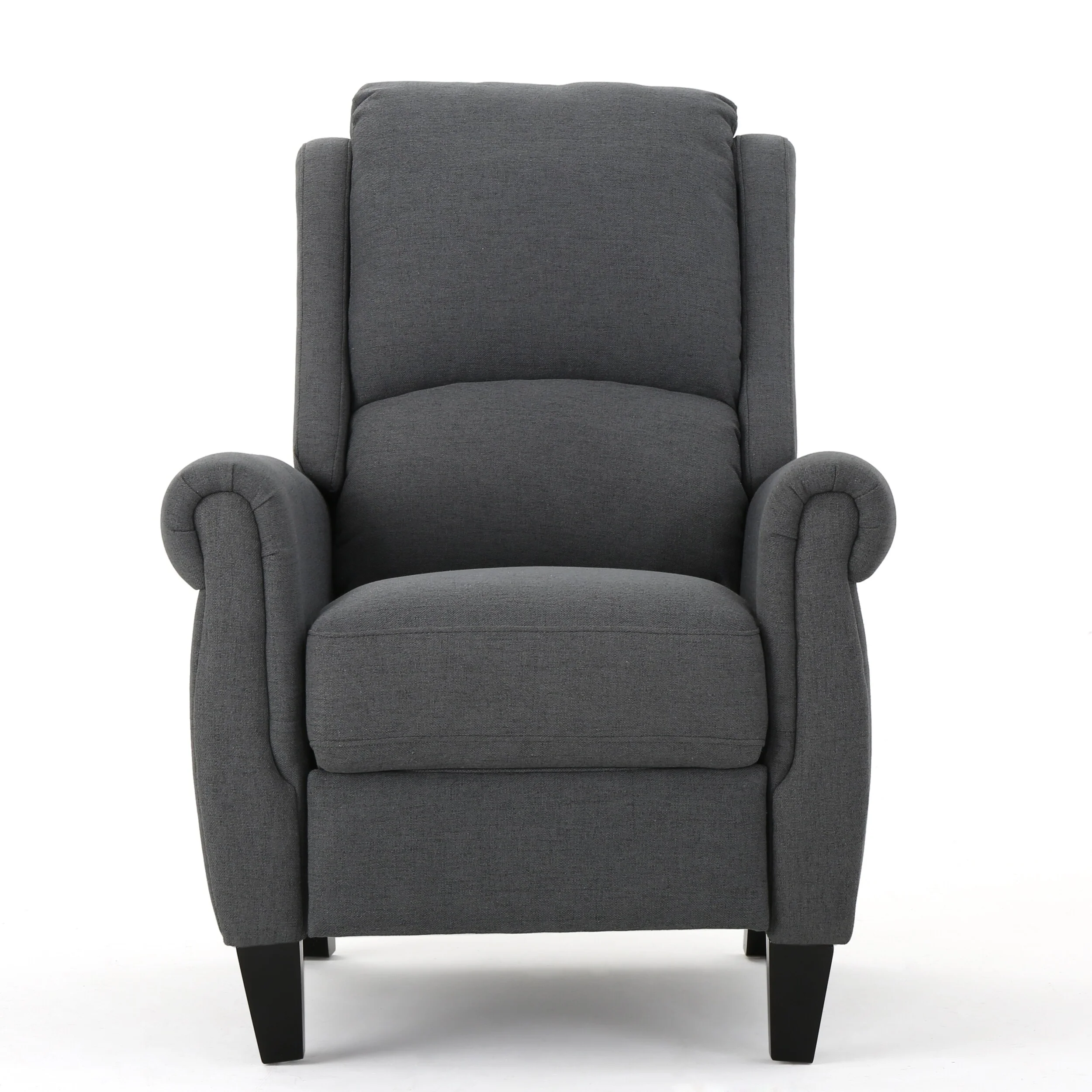 Charcoal Fabric Push?Back Recliner Chair (Easy?Care)