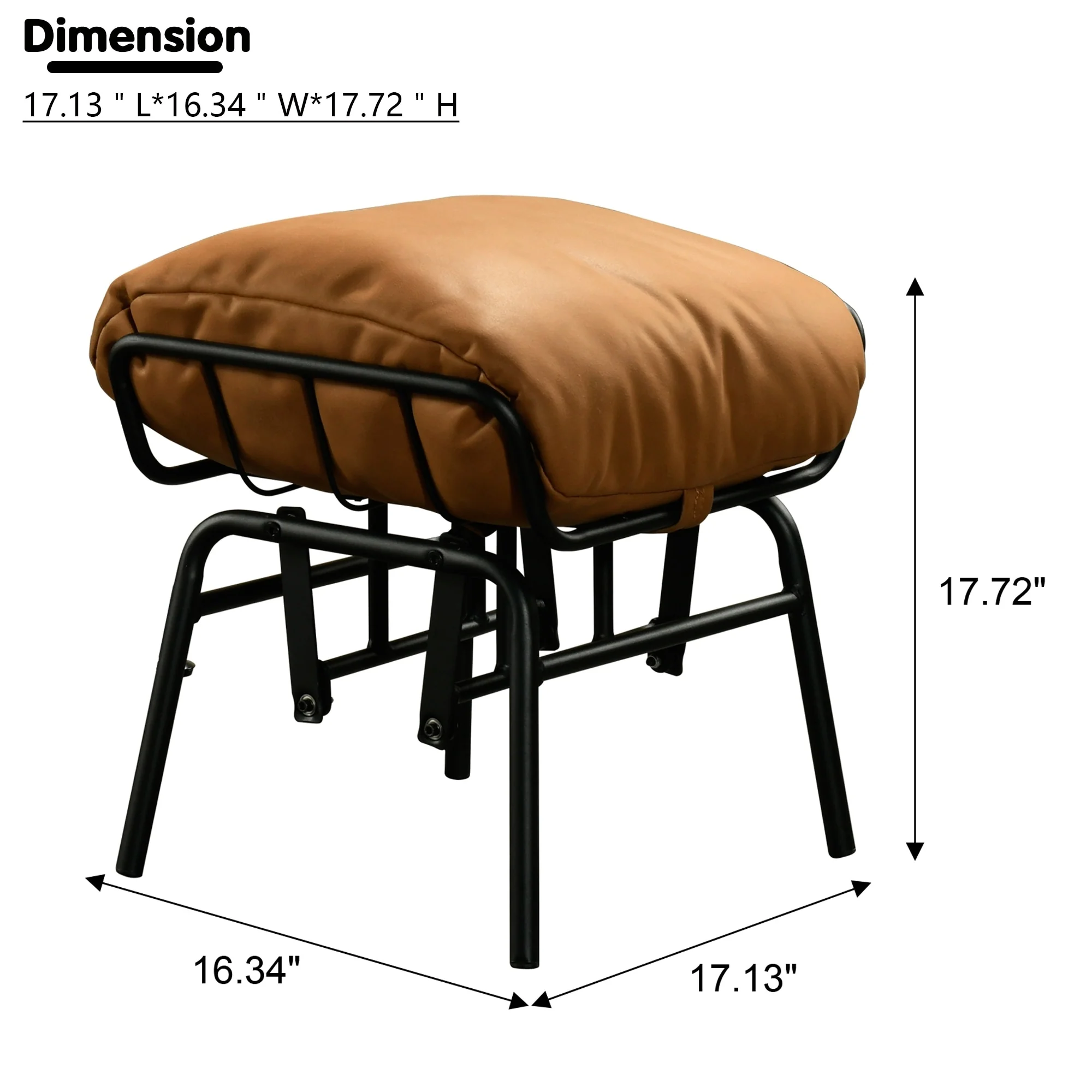 OVIOS Living Room Accent Chair Rocking Recliner Chair with Ottoman