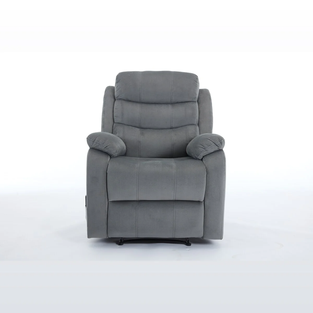 Steph Plush Transitional Upholstered Manual Recliner Chair