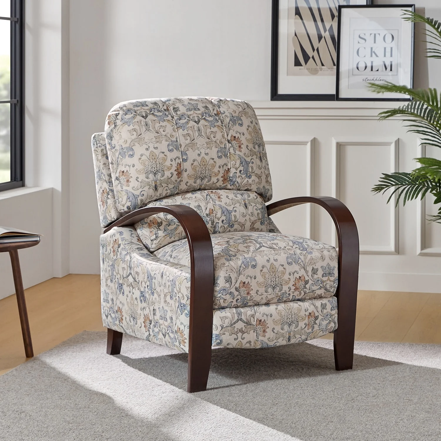 Rita Genuine Leather Manual Recliner by Hulala Home