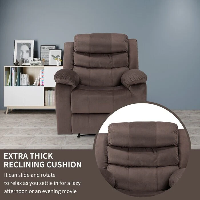 Soft Recliner Chair with Massage and Heat Function