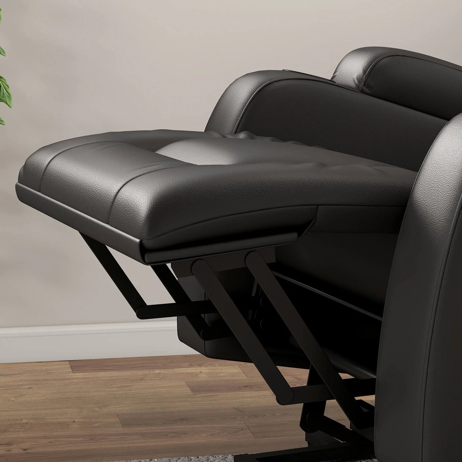 Furniwell PU Leather Power Lift Assist Recliner Chair with USB