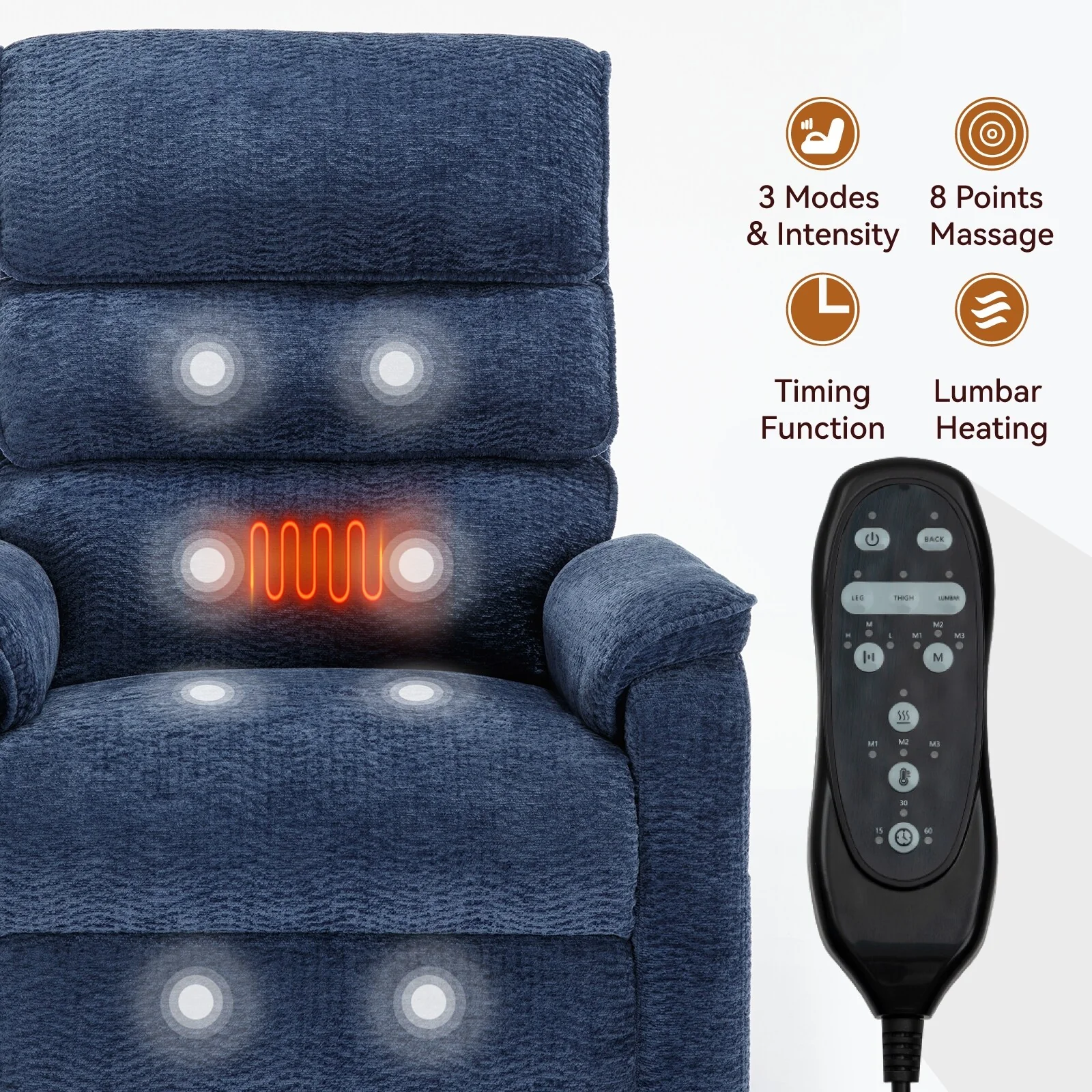 Power Lift Recliner Chair with Power-Remote
