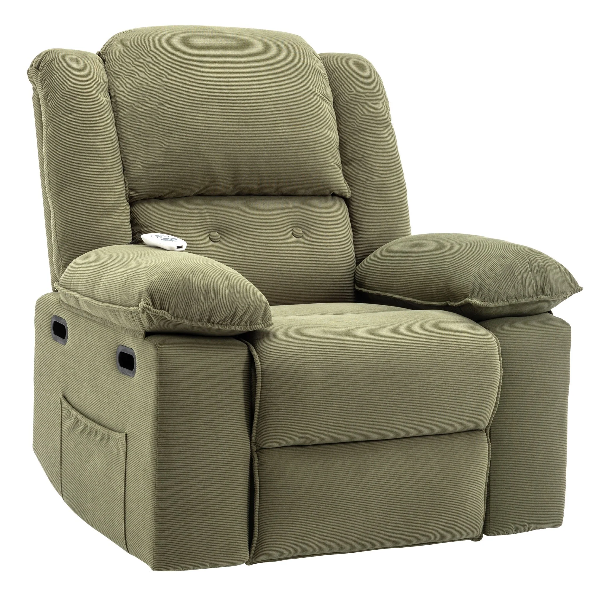 Beige Power Lift Recliner with Massage, Heat, and Adjustable Recline